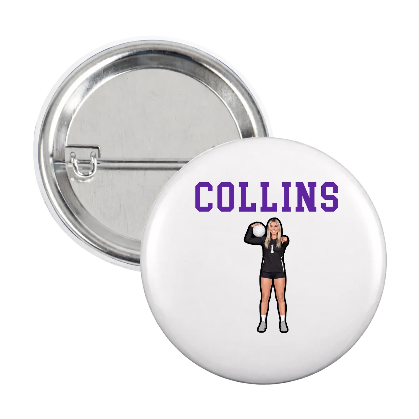 Game Day Button — Shirsey in White