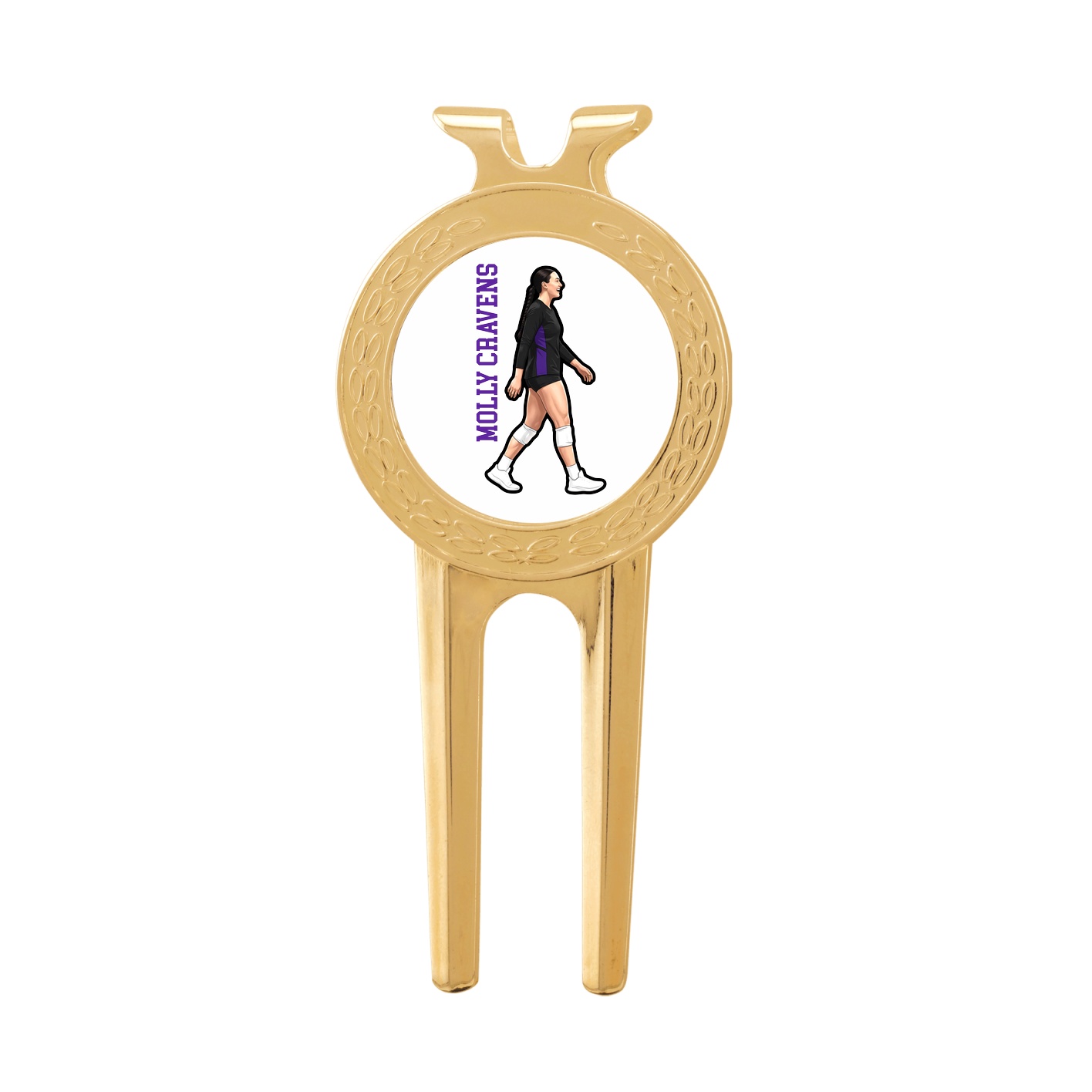 Divot Tool with Ball Marker — Name Vertical in Classic