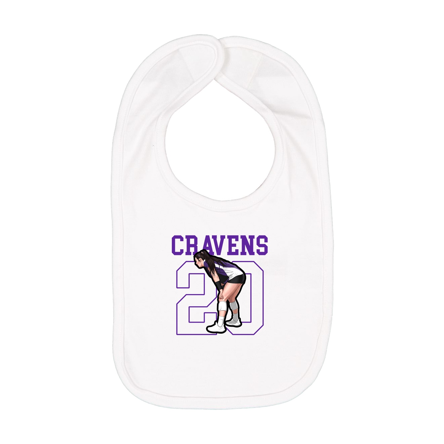 Infant Bib — Shirsey in White