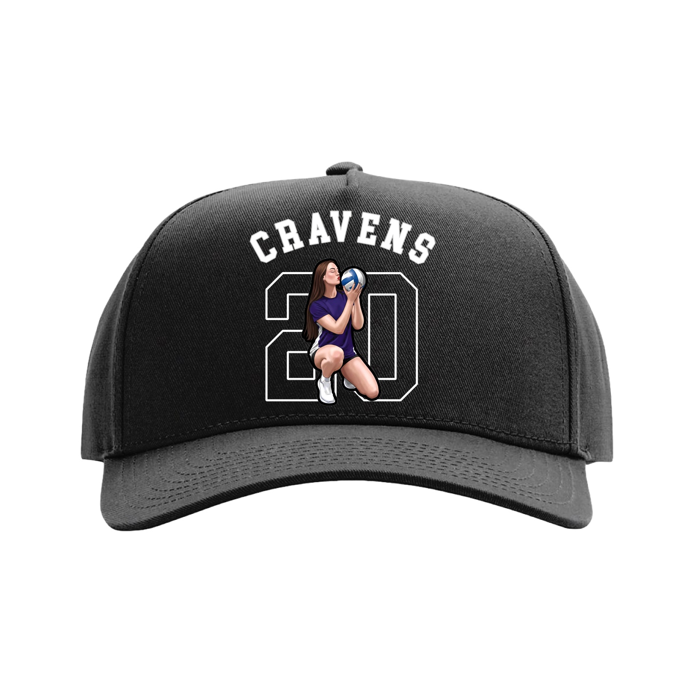 Full Fabric Five-Panel Champ Cap