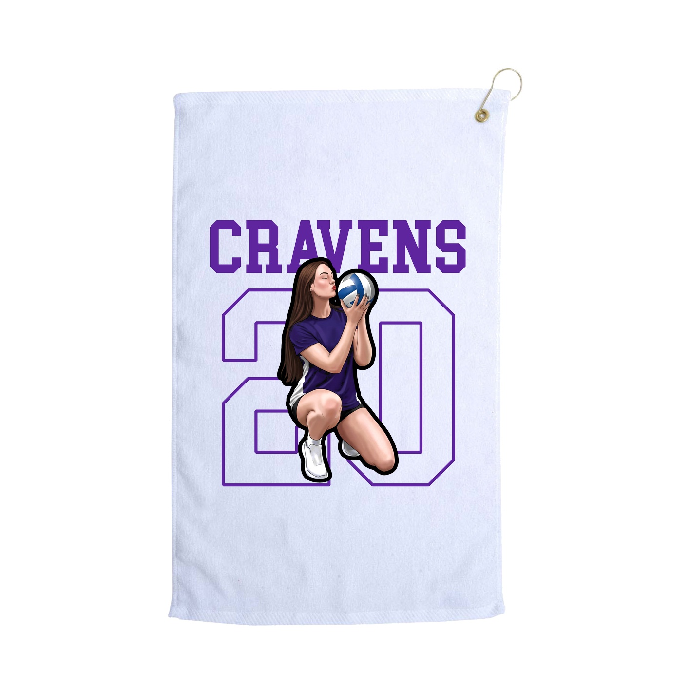 Golf Towel — Shirsey in White