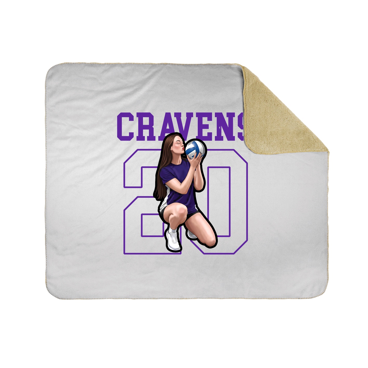 Throw Blanket — Shirsey in White