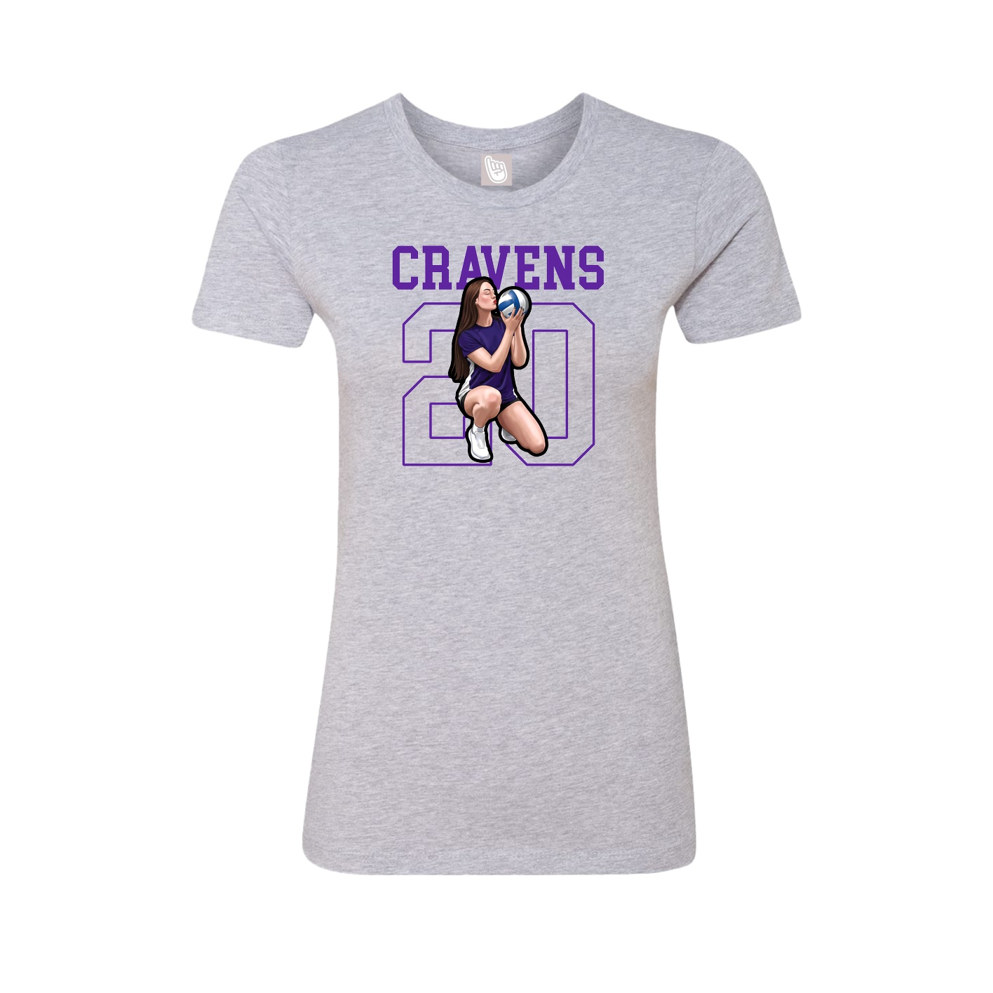 Fitted Women's Tee — Shirsey in Grey