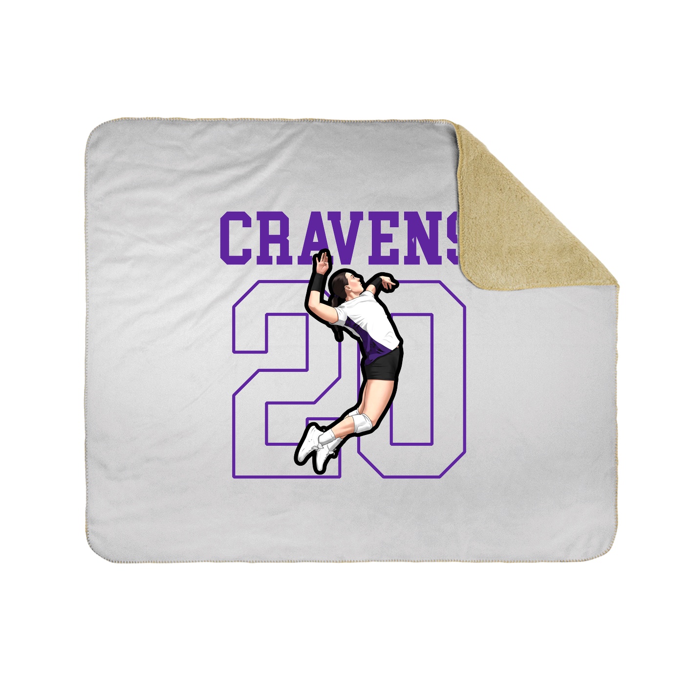 Throw Blanket — Shirsey in White