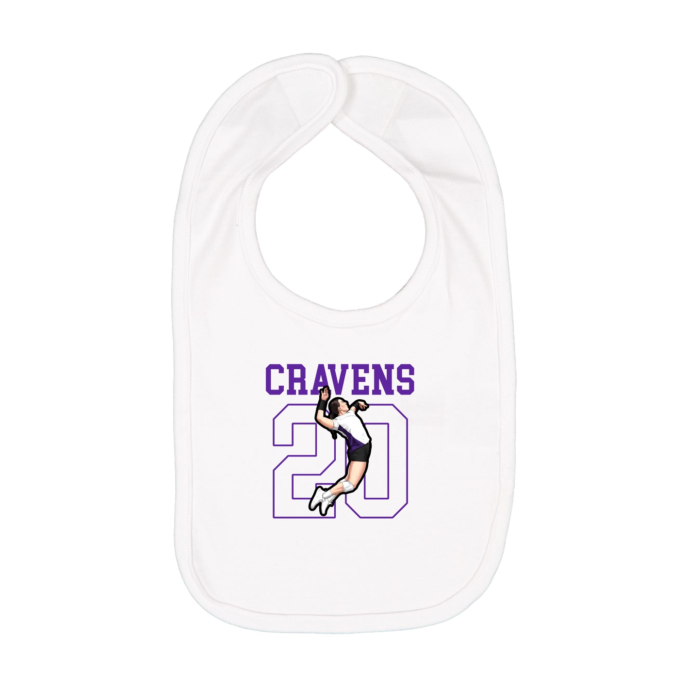 Infant Bib — Shirsey in White