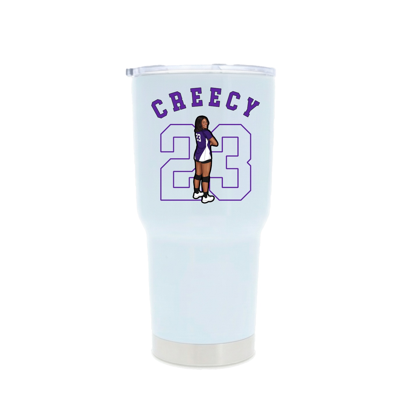30oz Stainless Steel Tumbler — Shirsey Arch in White