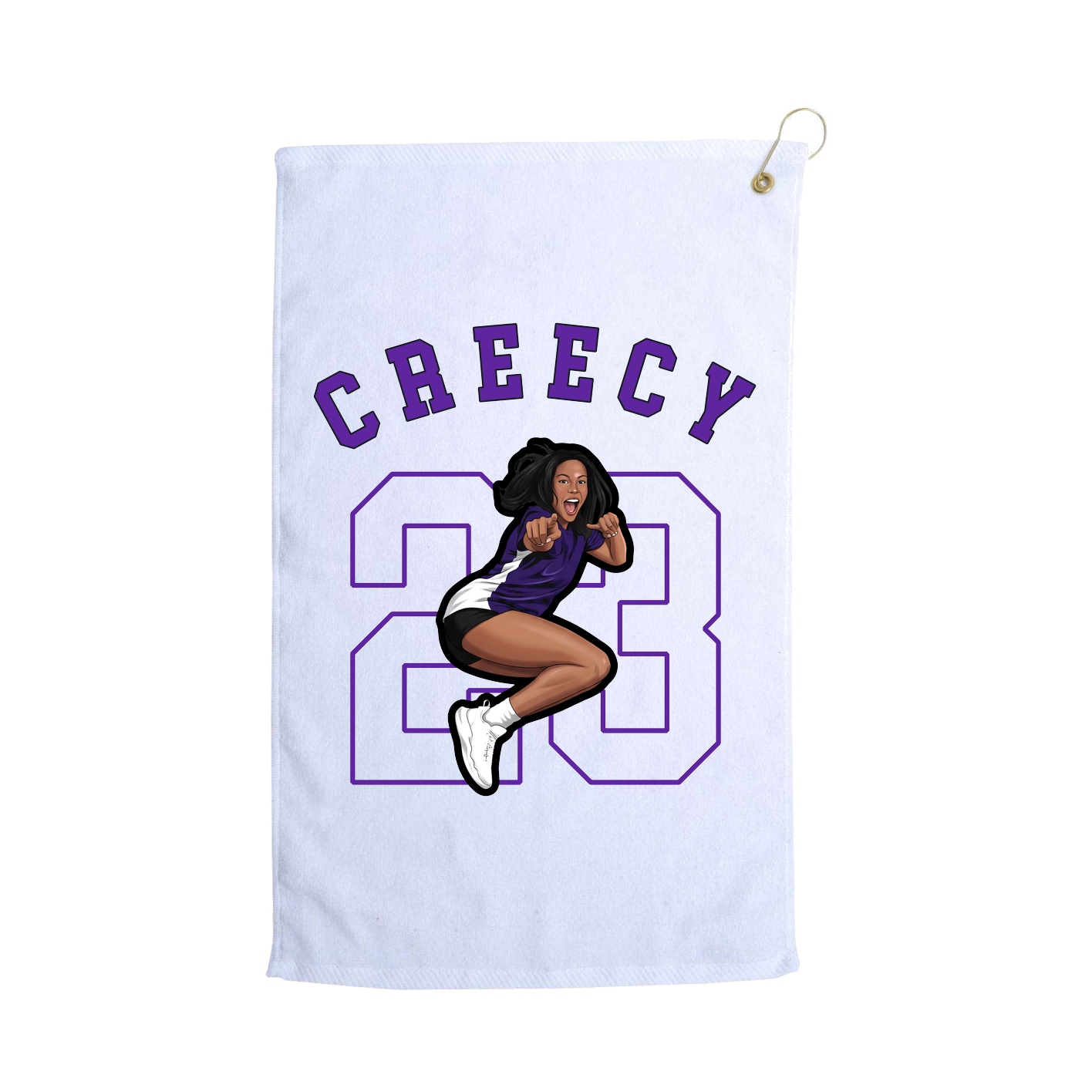 Golf Towel — Shirsey Arch in White