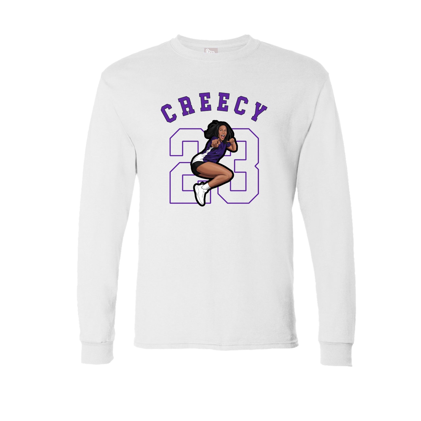 Long Sleeve Tee — Shirsey Arch in White
