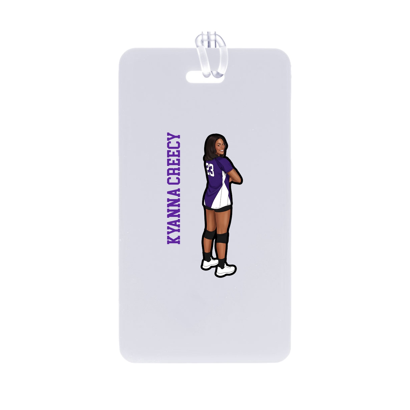 Bag Tag — Name Vertical in Classic