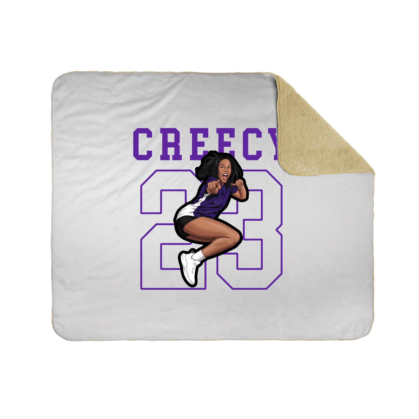 50x60 Sherpa Lined Throw Blanket