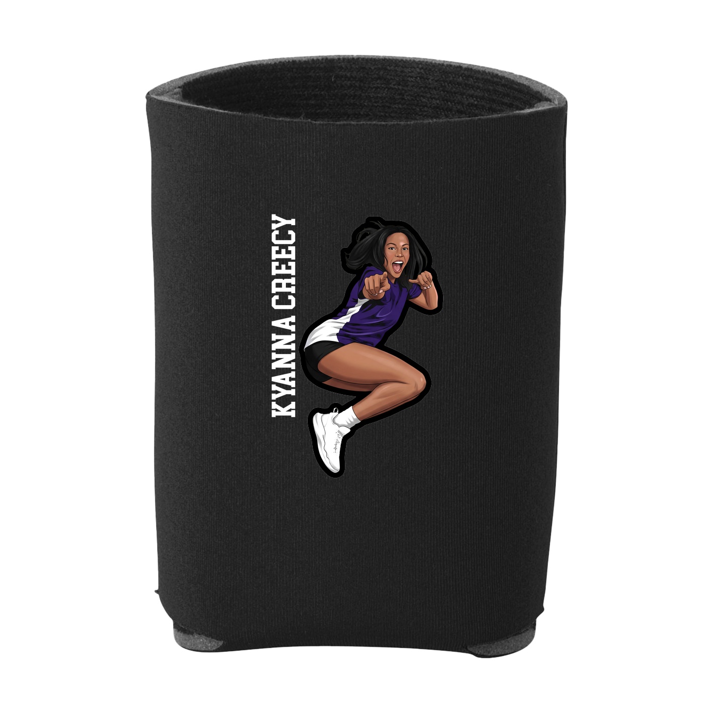 Can Holder — Name Vertical in Black