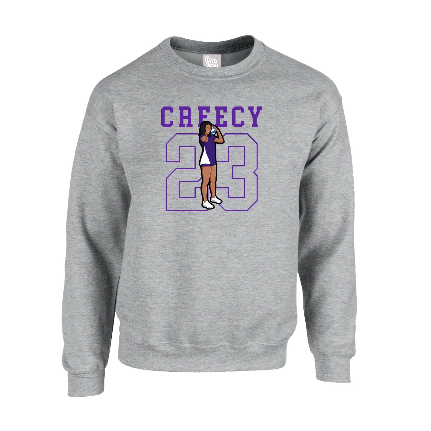 Fleece Crew — Shirsey in Grey