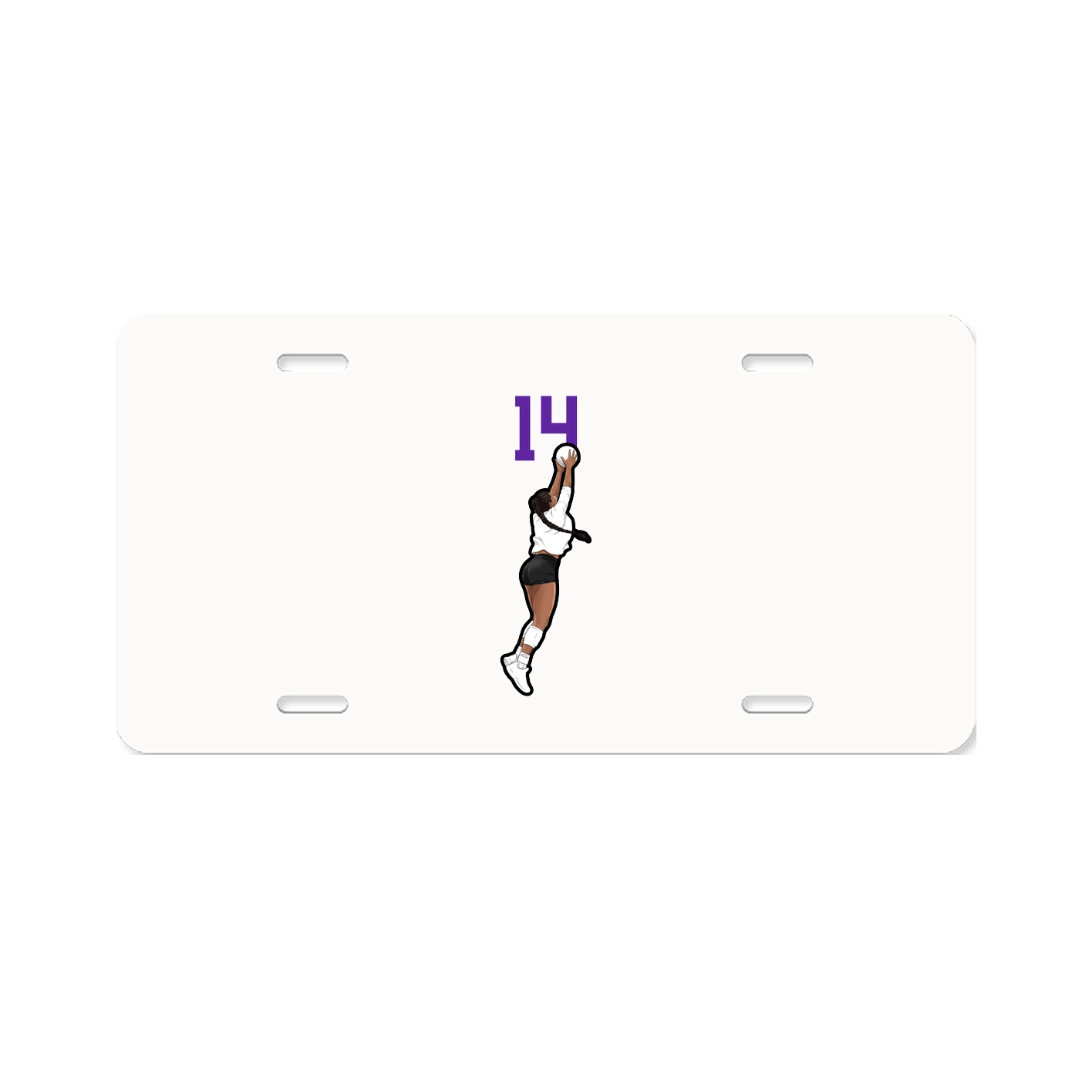 License Plate — Number Top in Classic
