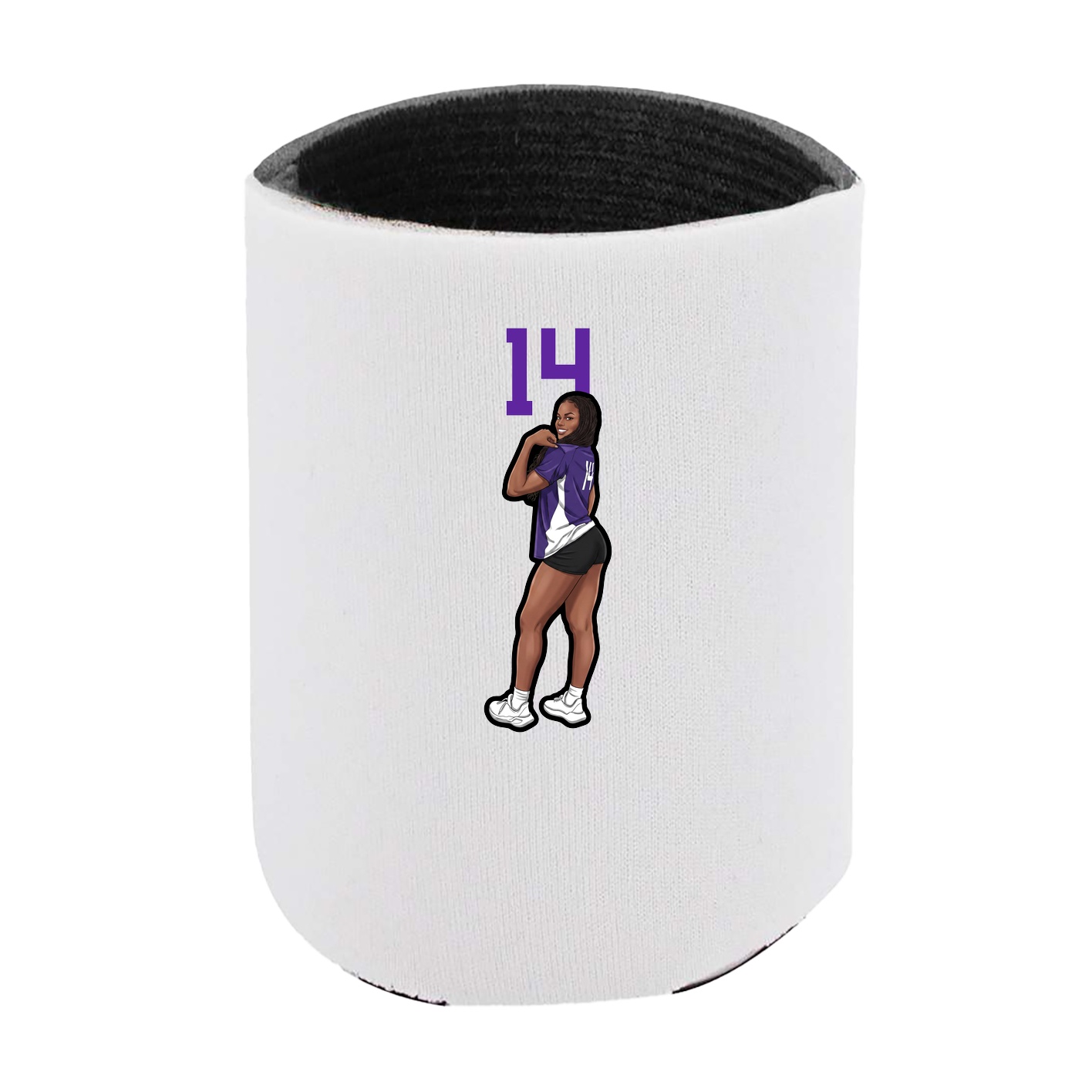 Can Holder — Number Top in White