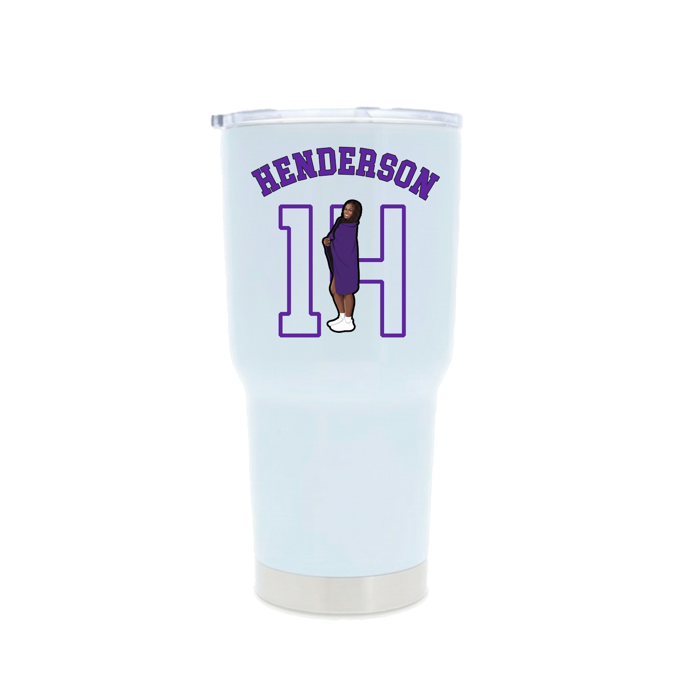 30oz Stainless Steel Tumbler — Shirsey Arch in White