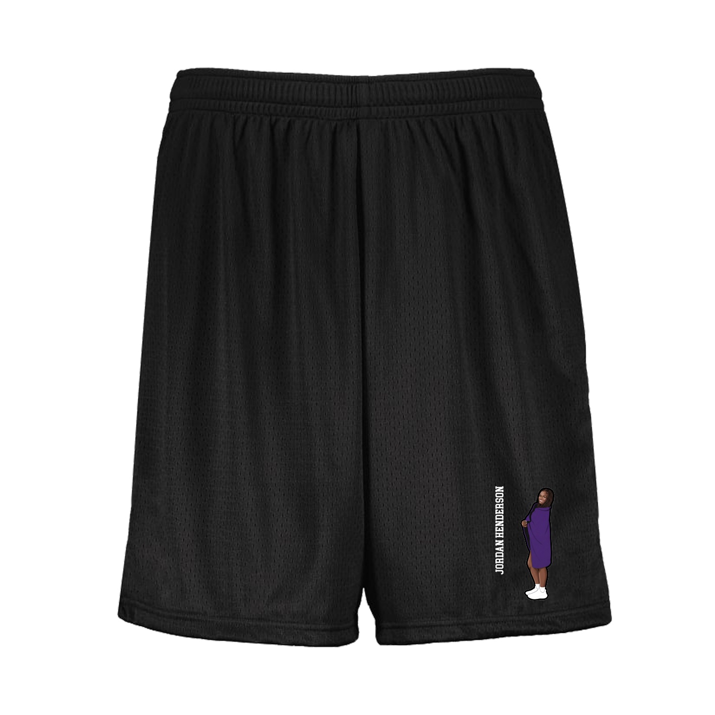 Shorts — Name Vertical in Black