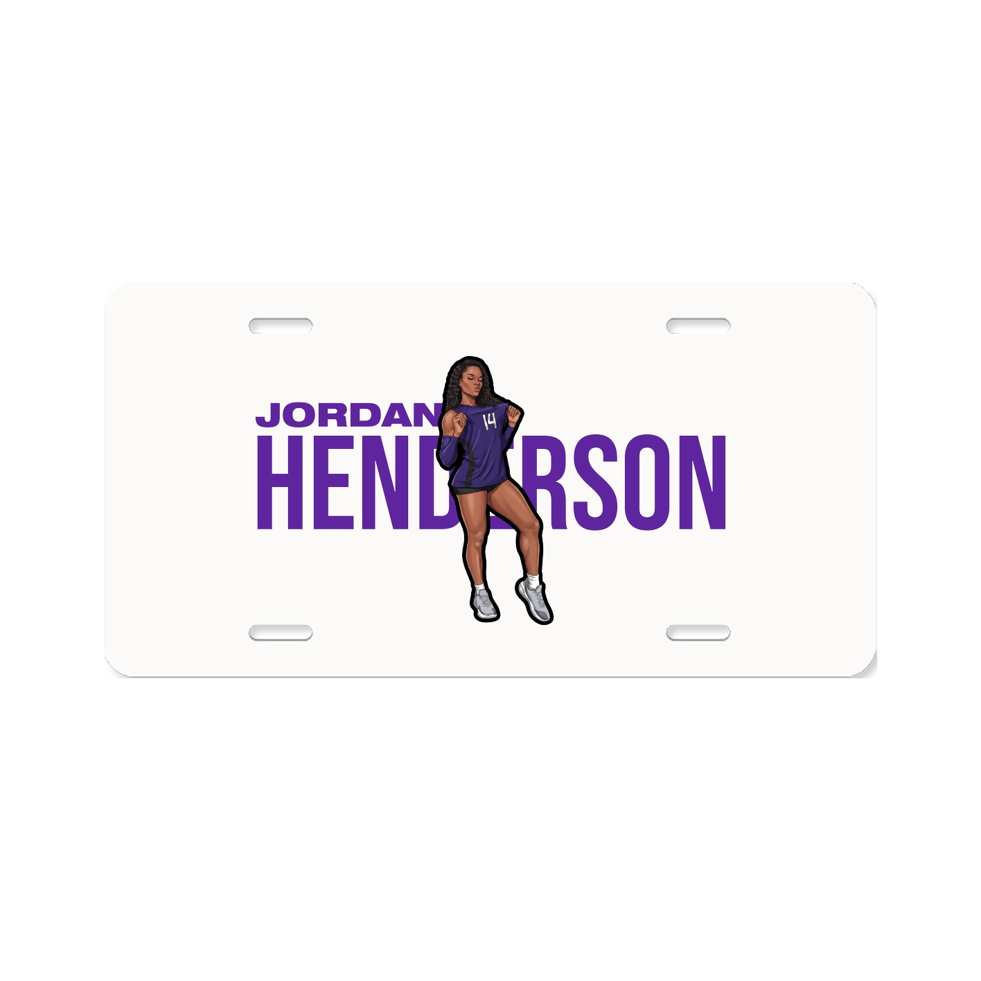 License Plate — Player Name in Classic