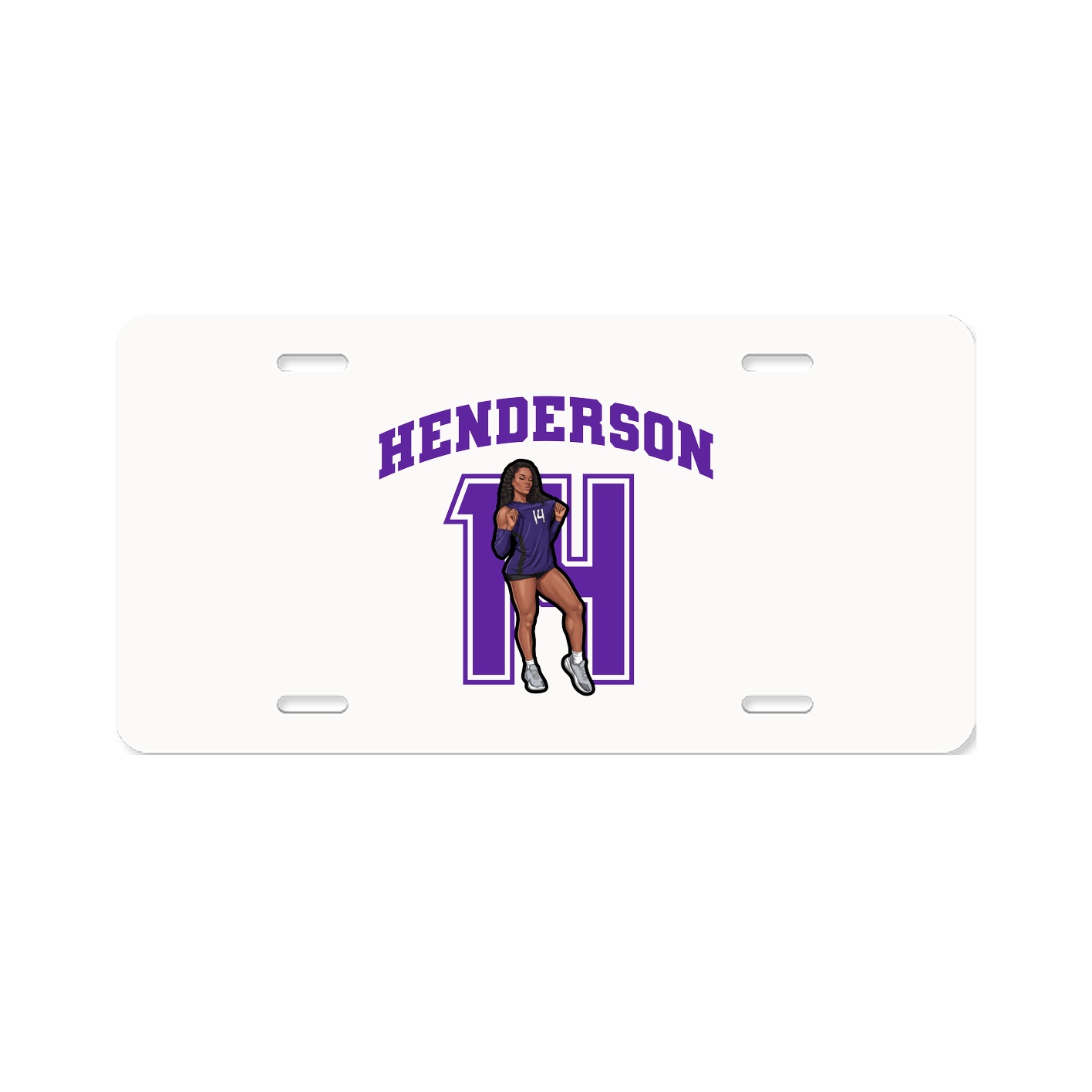 License Plate — Number in Classic
