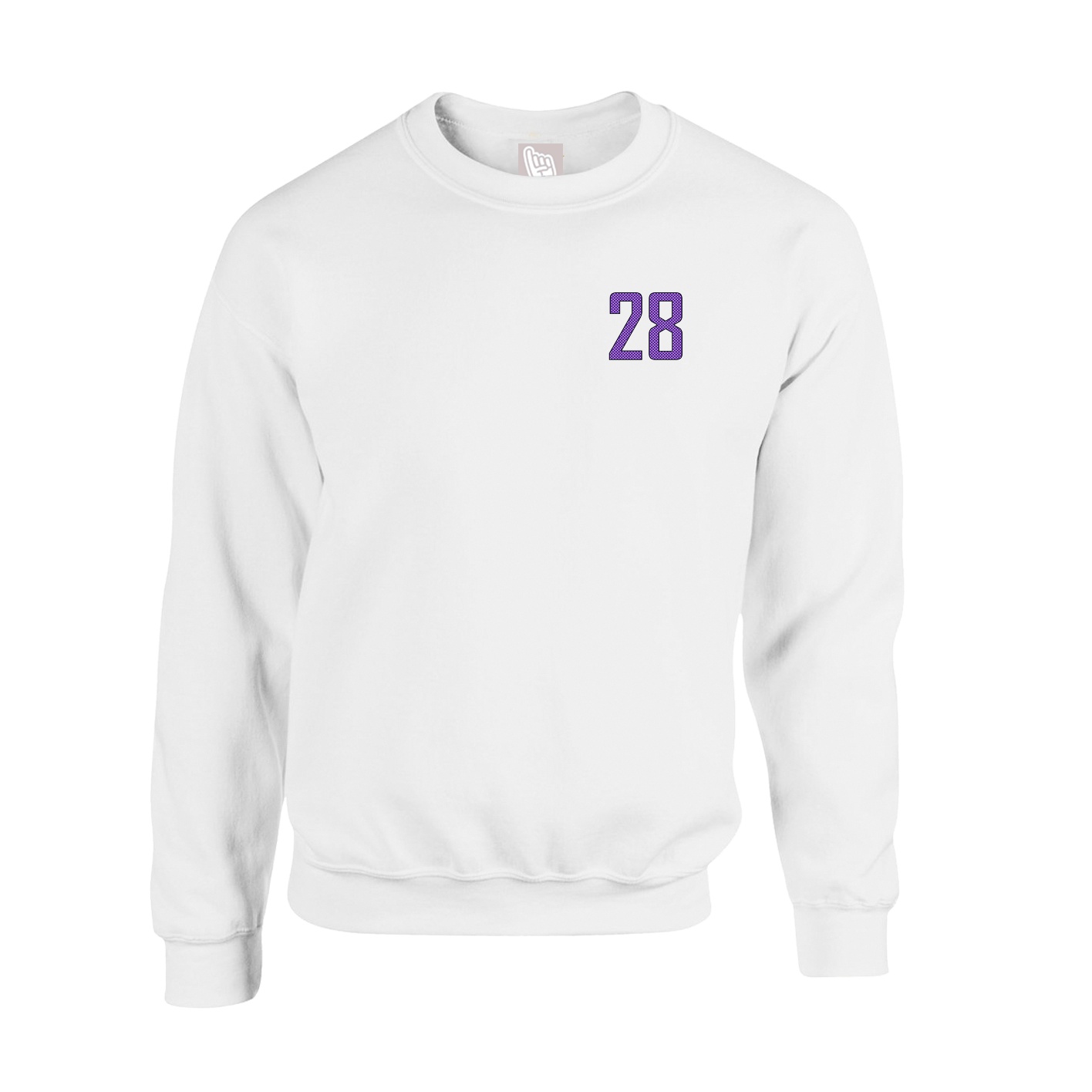 Fleece Crew — Front Shirsy in White