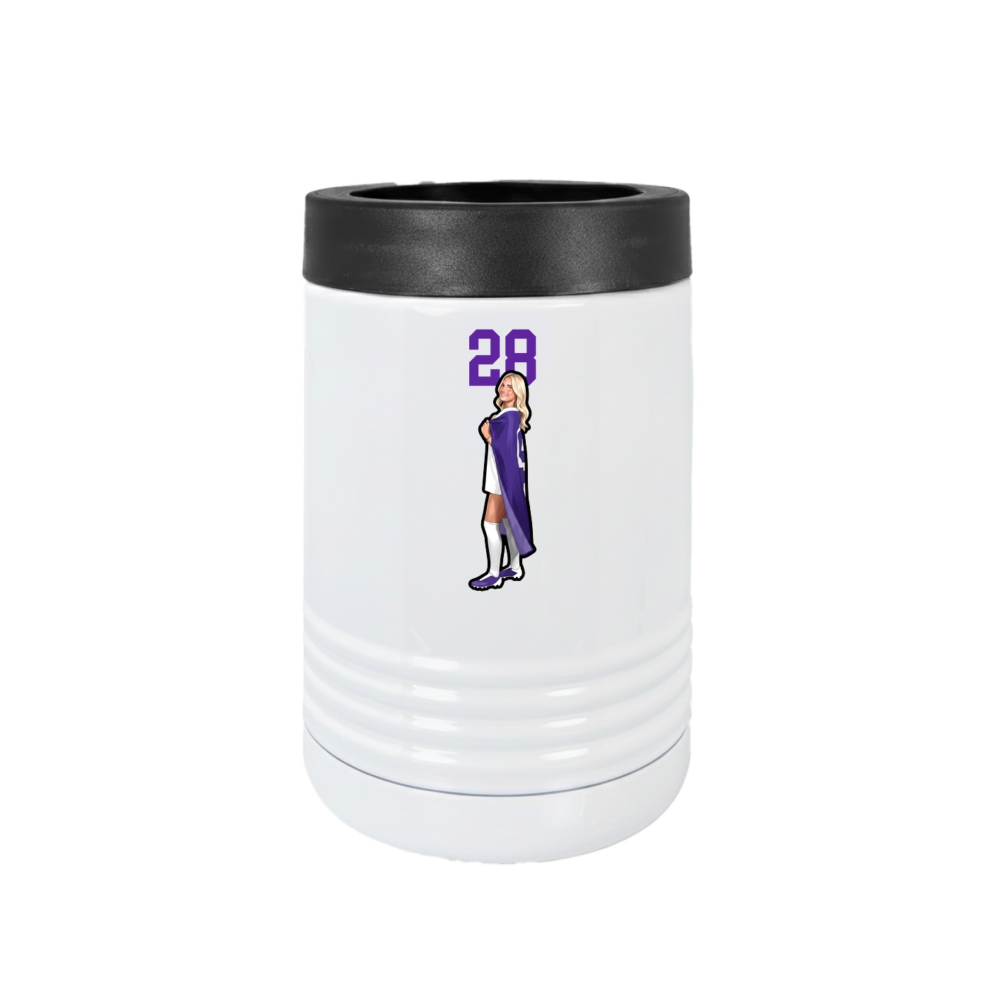 Beverage Holder — Number Top in White
