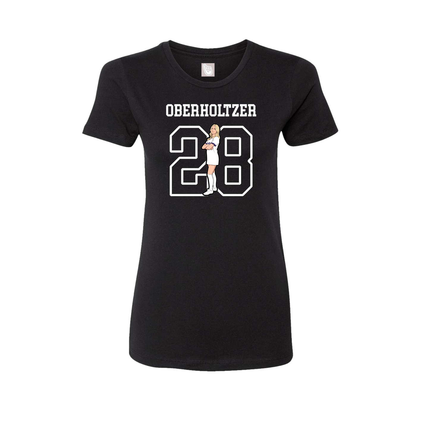 Fitted Women's Tee — Shirsey in Black