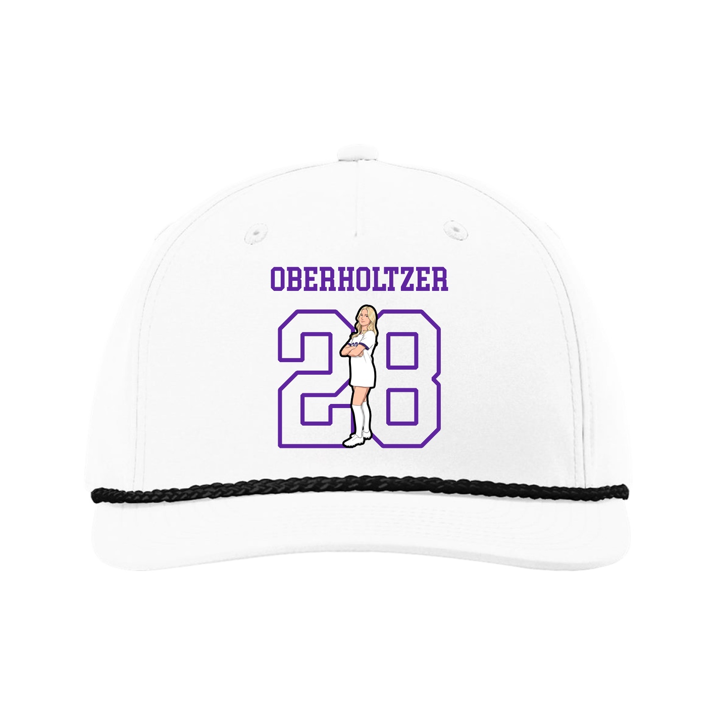 Five-Panel Classic Rope Cap — Shirsey in White