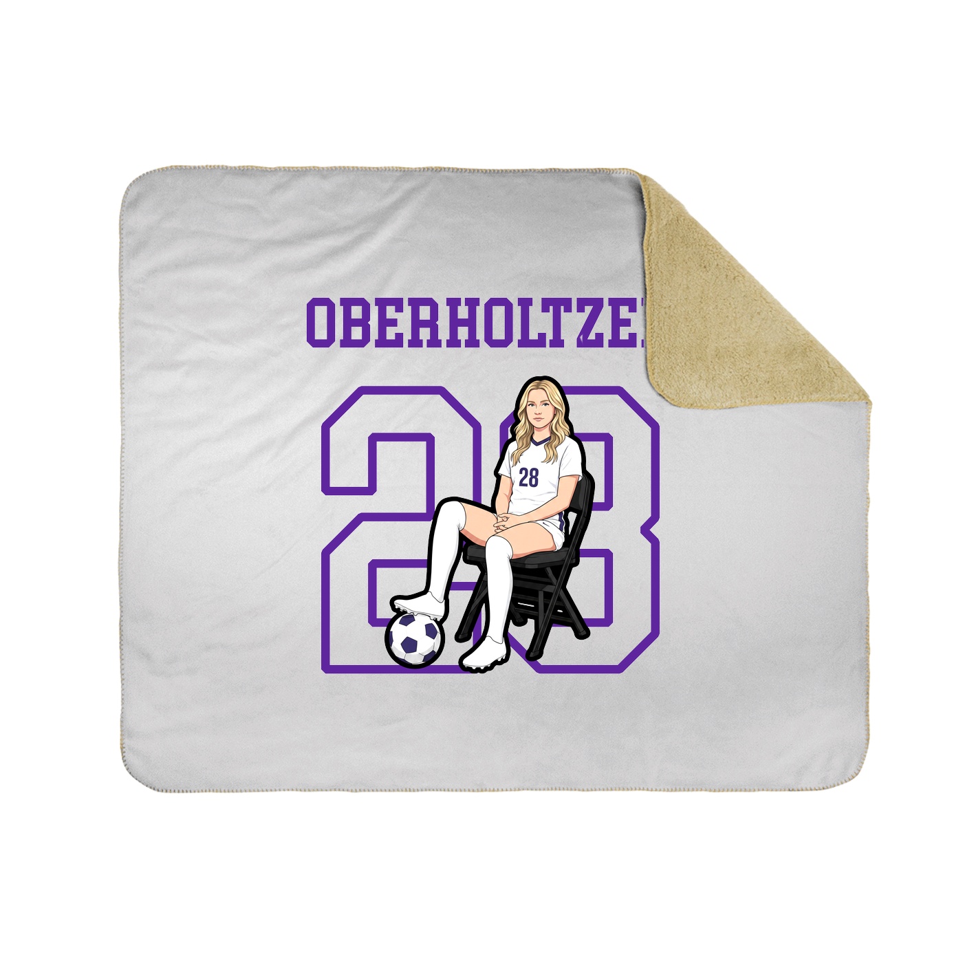 Throw Blanket — Shirsey in White