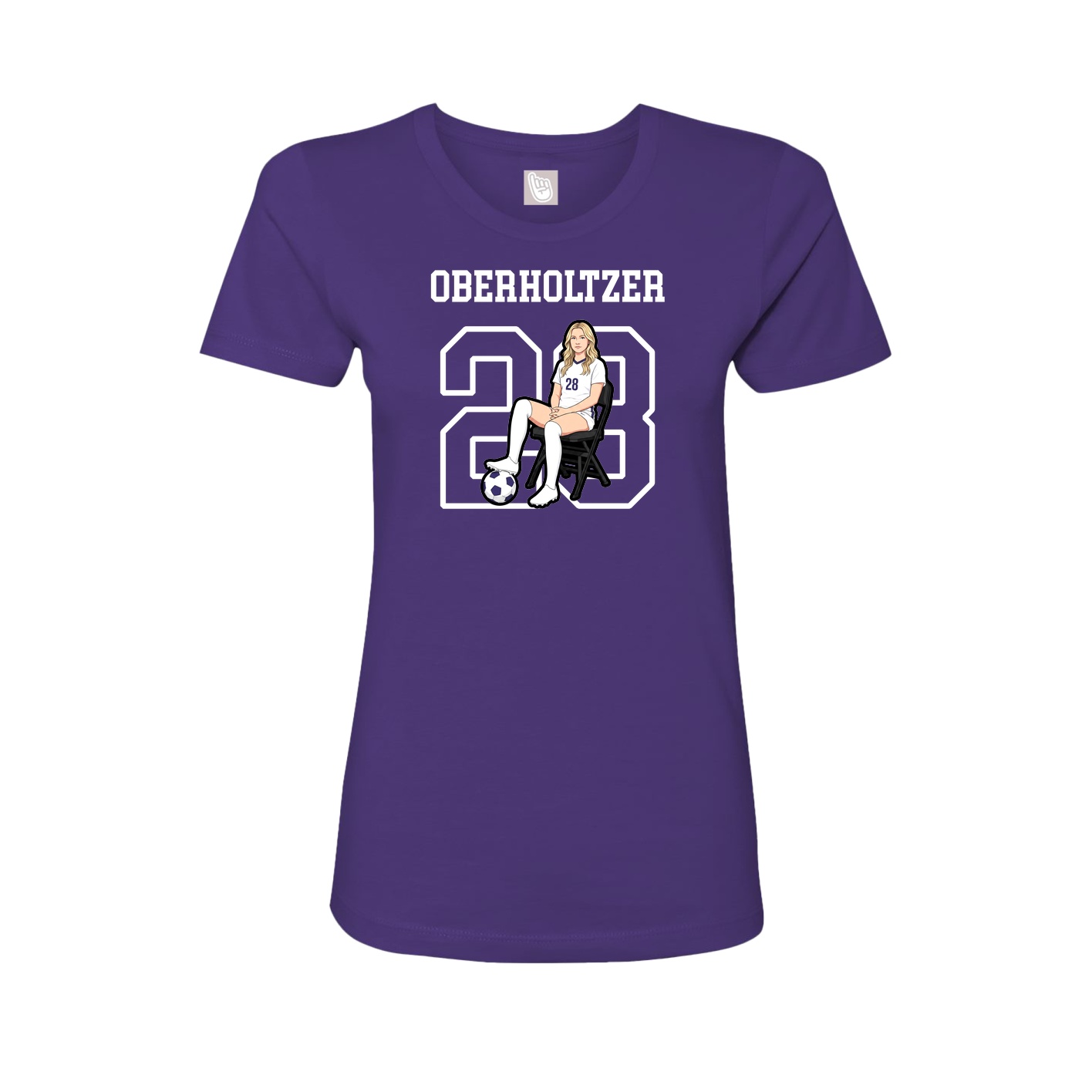 Fitted Women's Tee — Shirsey in Purple