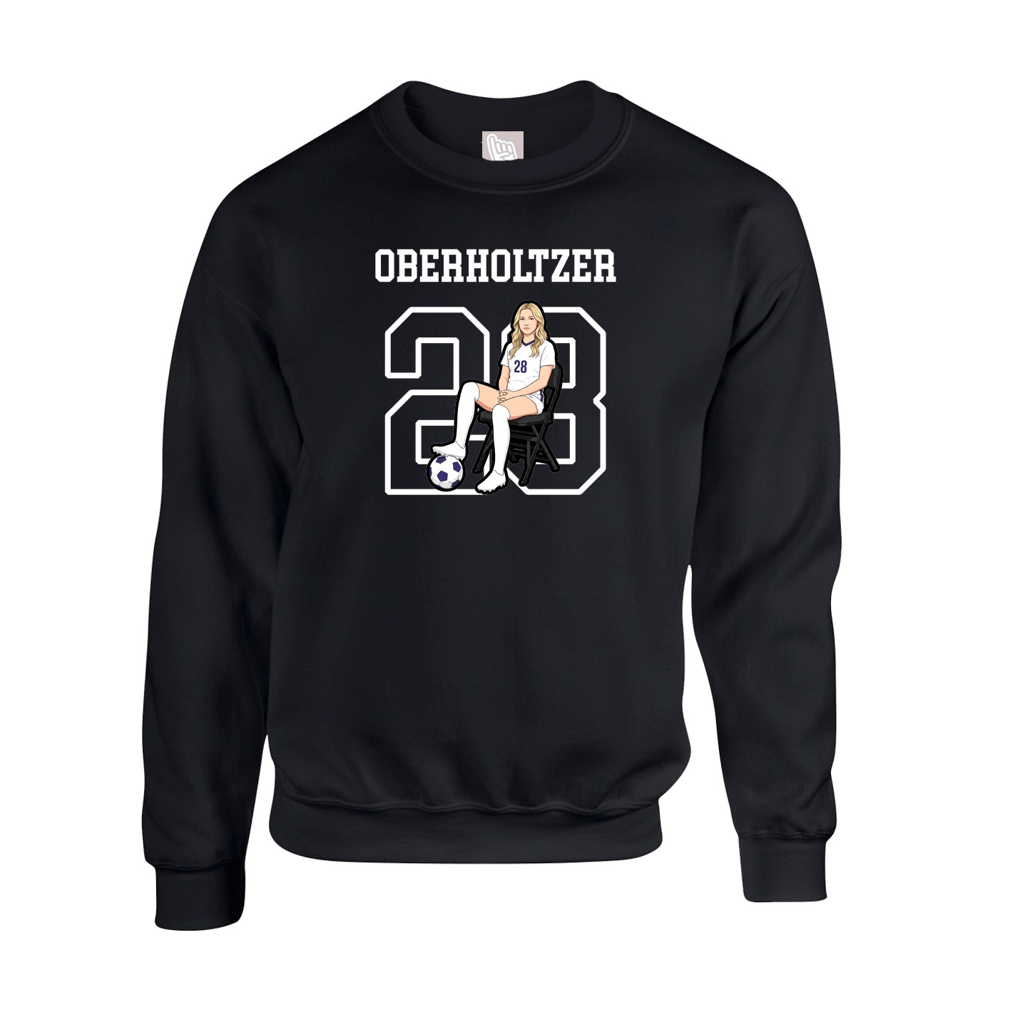 Fleece Crew — Shirsey in Black