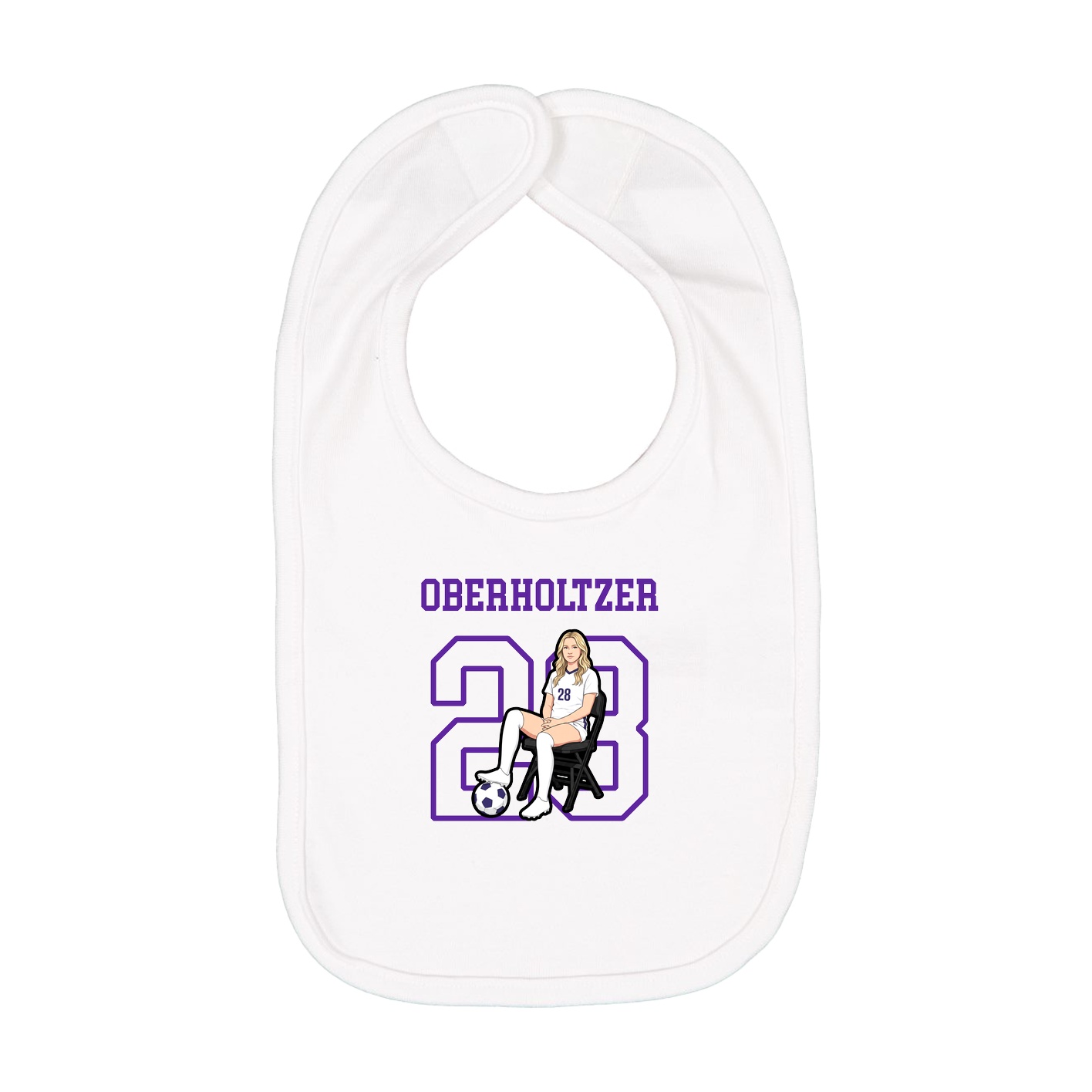 Infant Bib — Shirsey in White