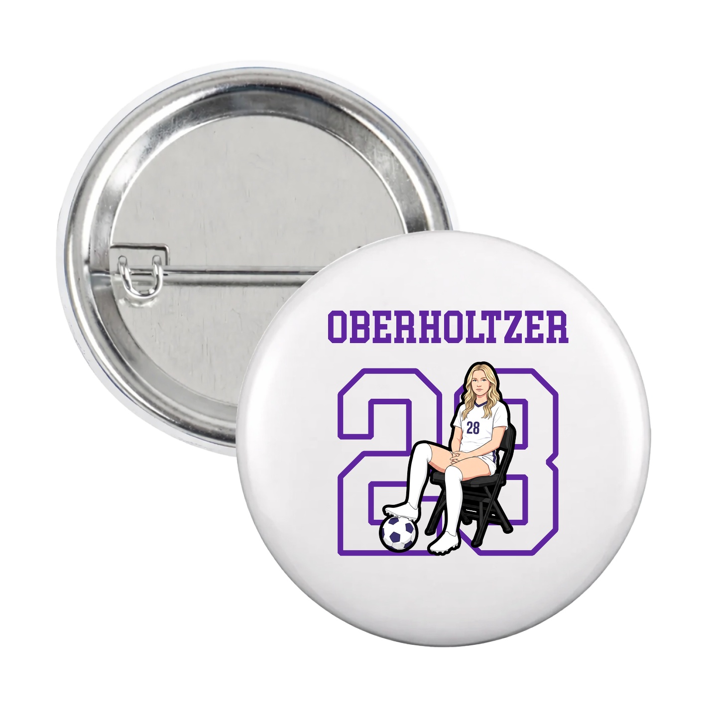 Game Day Button — Shirsey in White