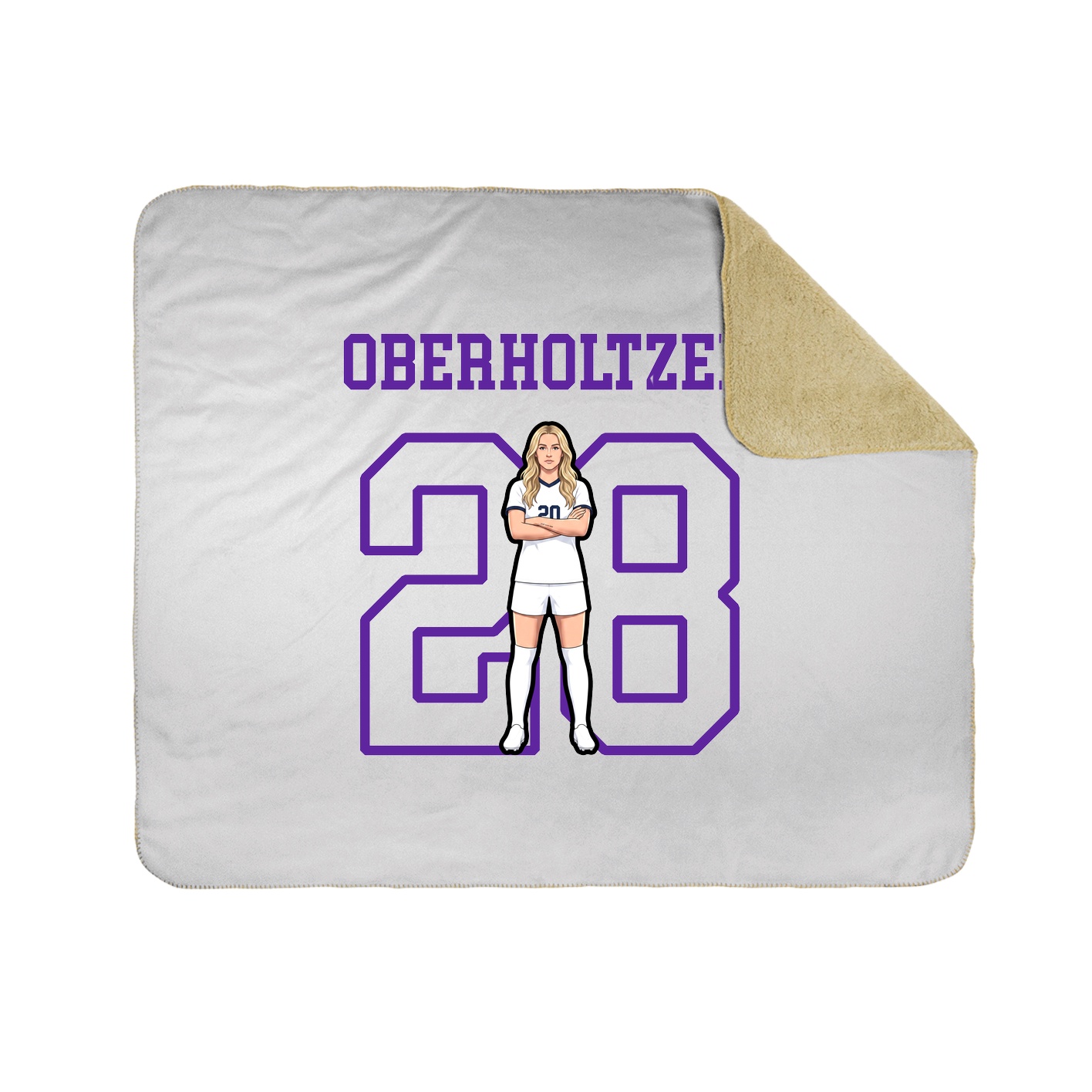 Throw Blanket — Shirsey in White