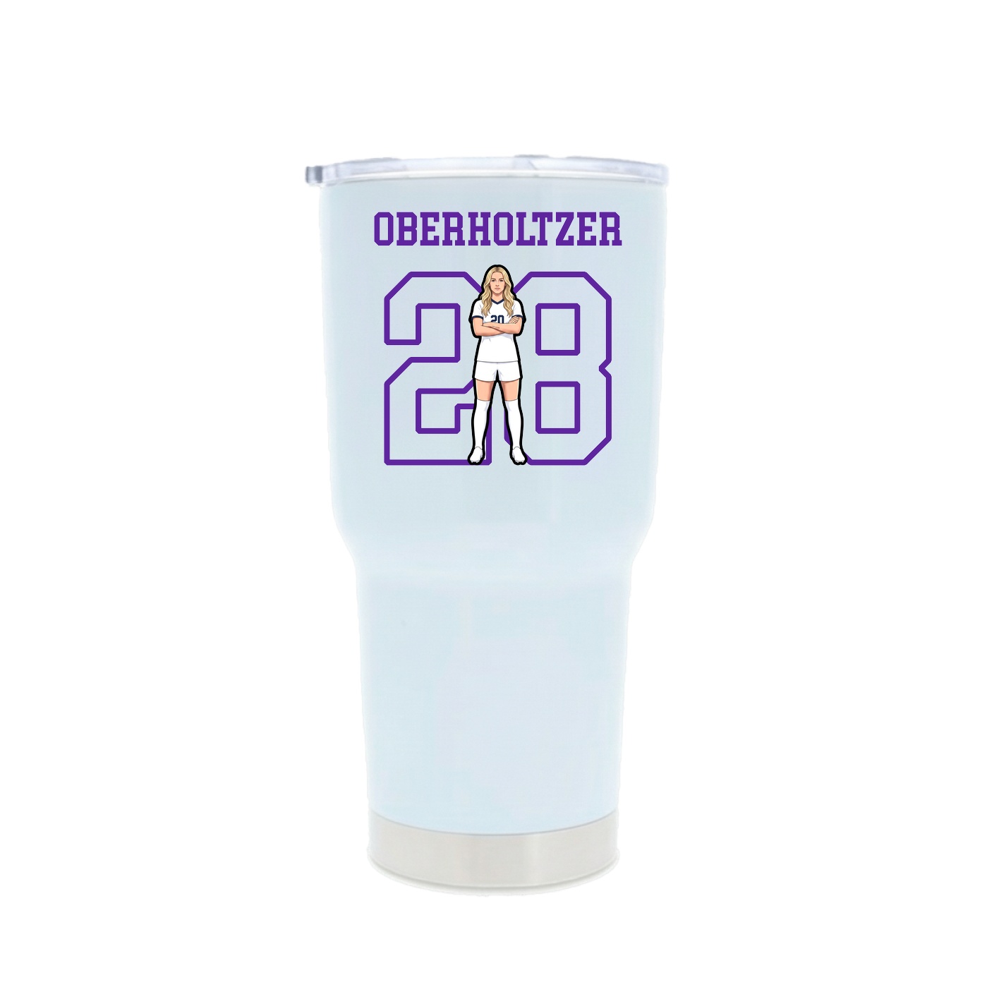 30oz Stainless Steel Tumbler — Shirsey in White