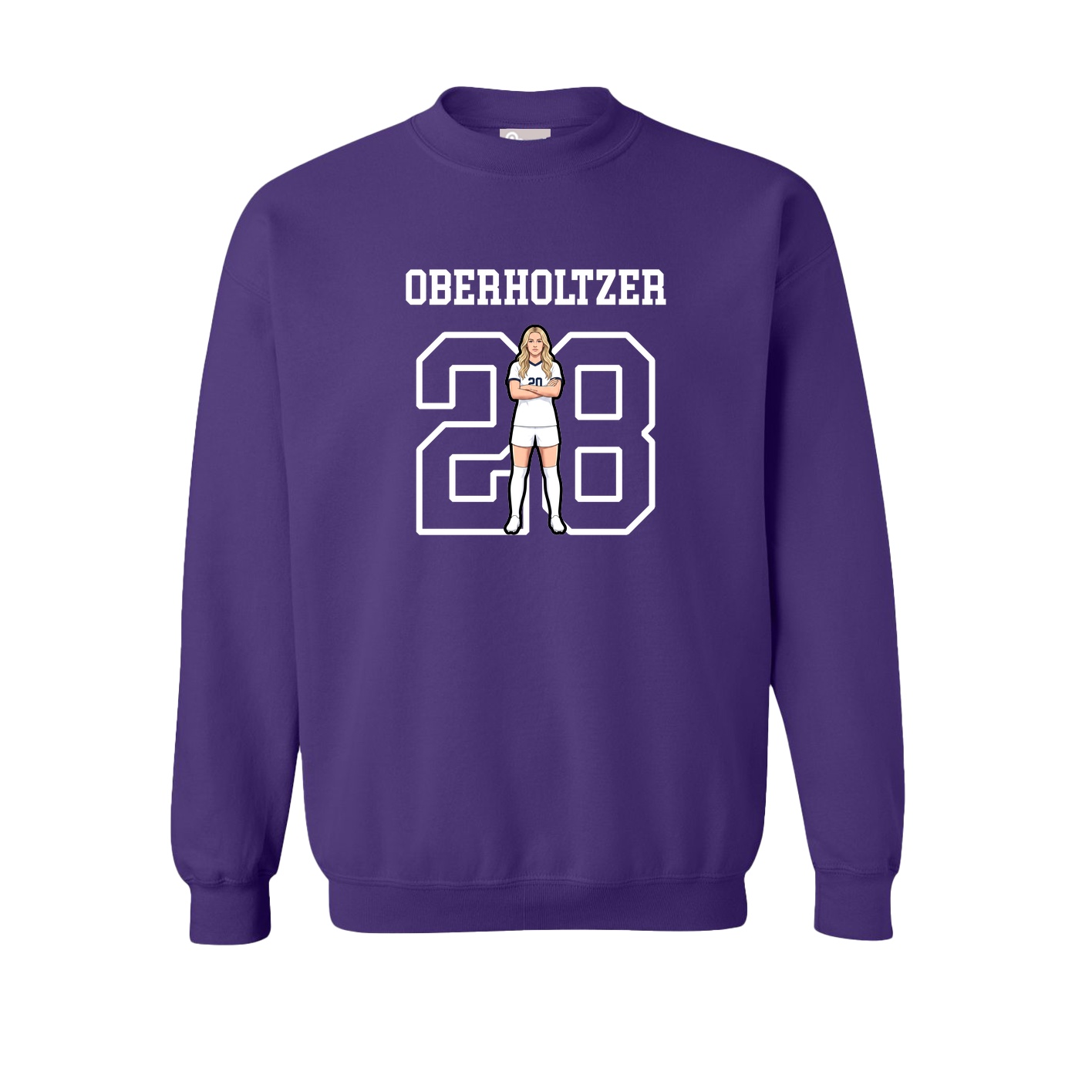 Fleece Crew — Shirsey in Purple