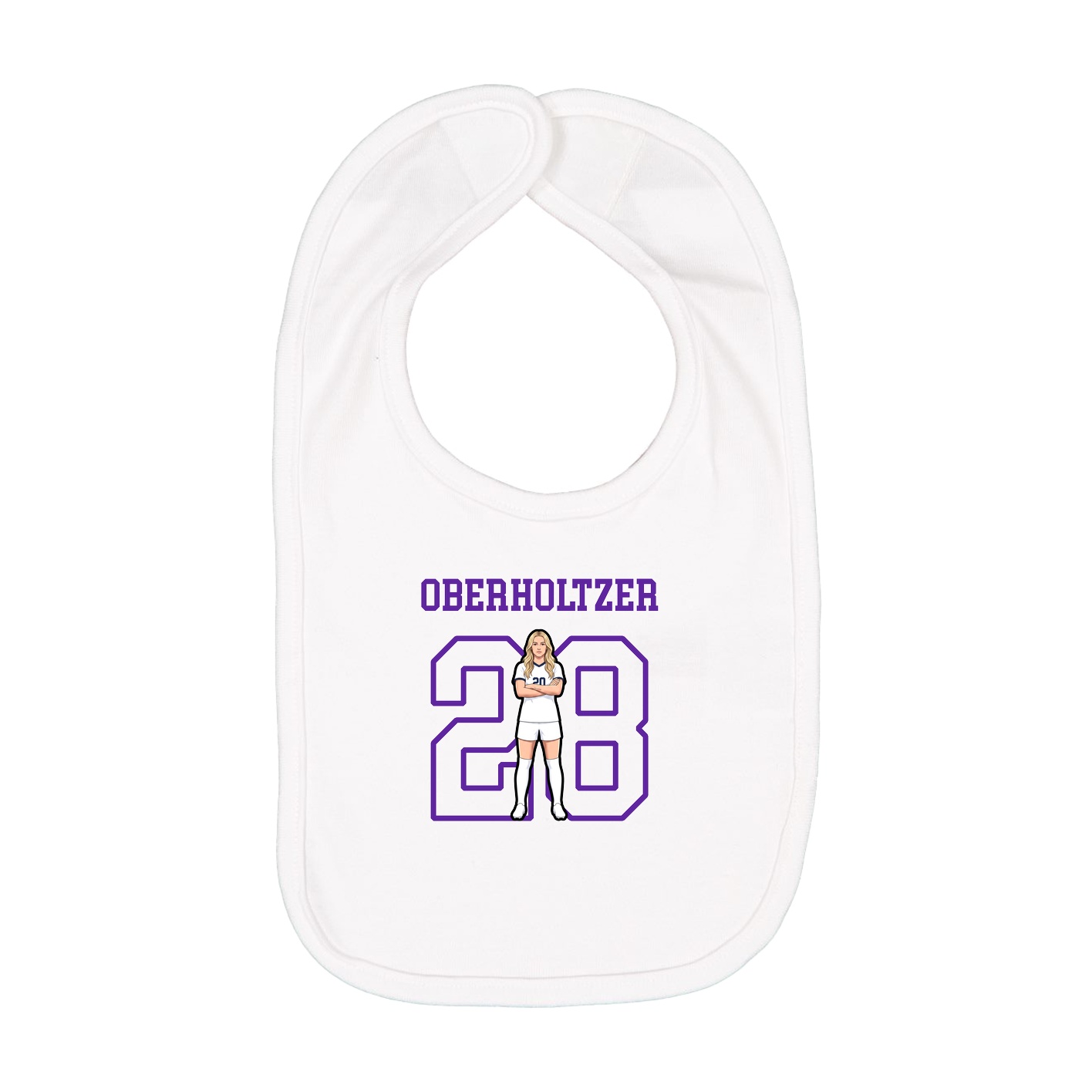 Infant Bib — Shirsey in White