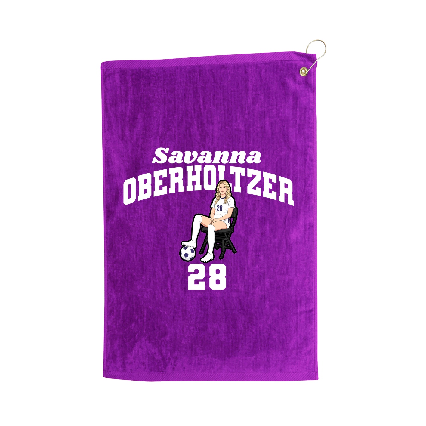 Golf Towel — Signature Arch in Purple