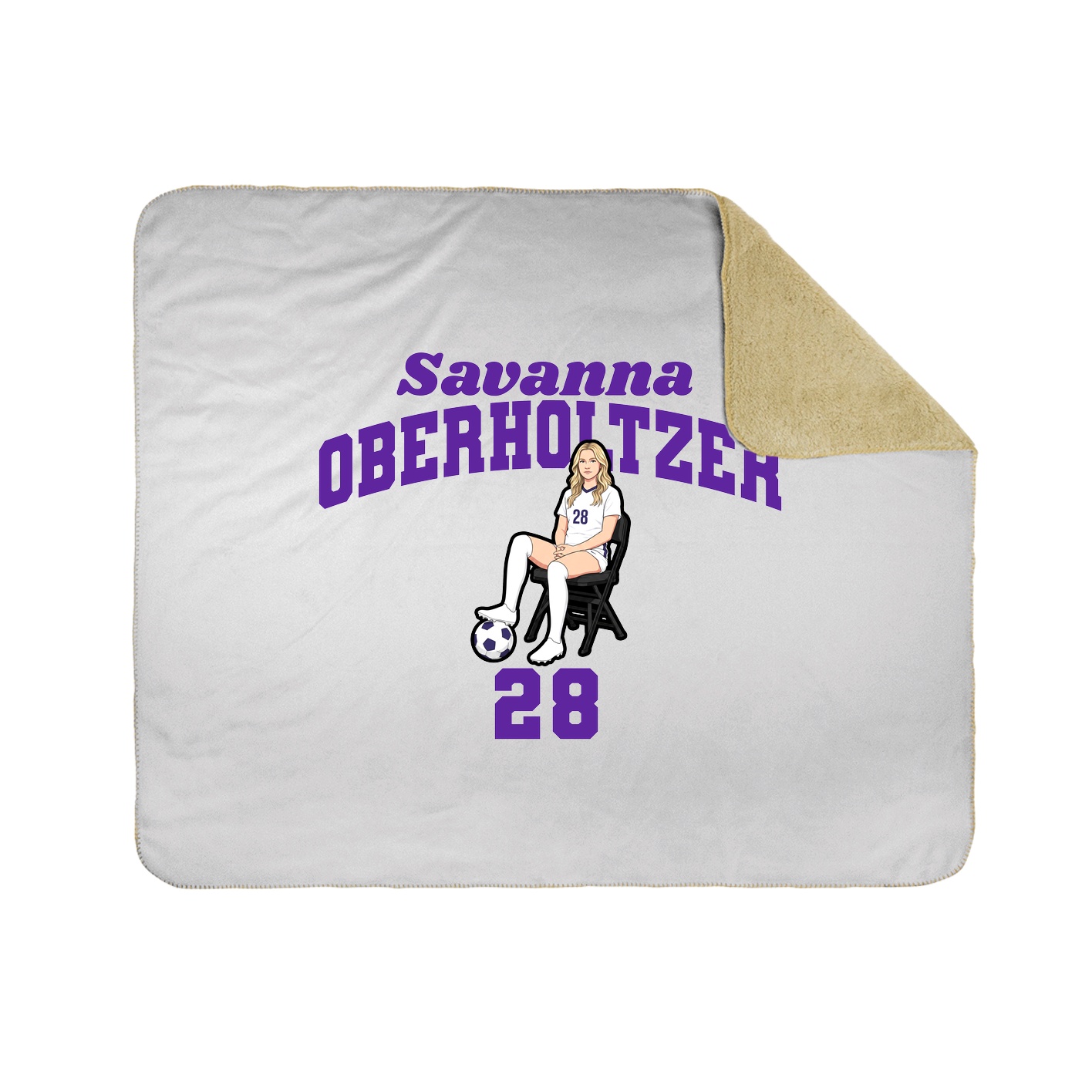 Throw Blanket — Signature Arch in White