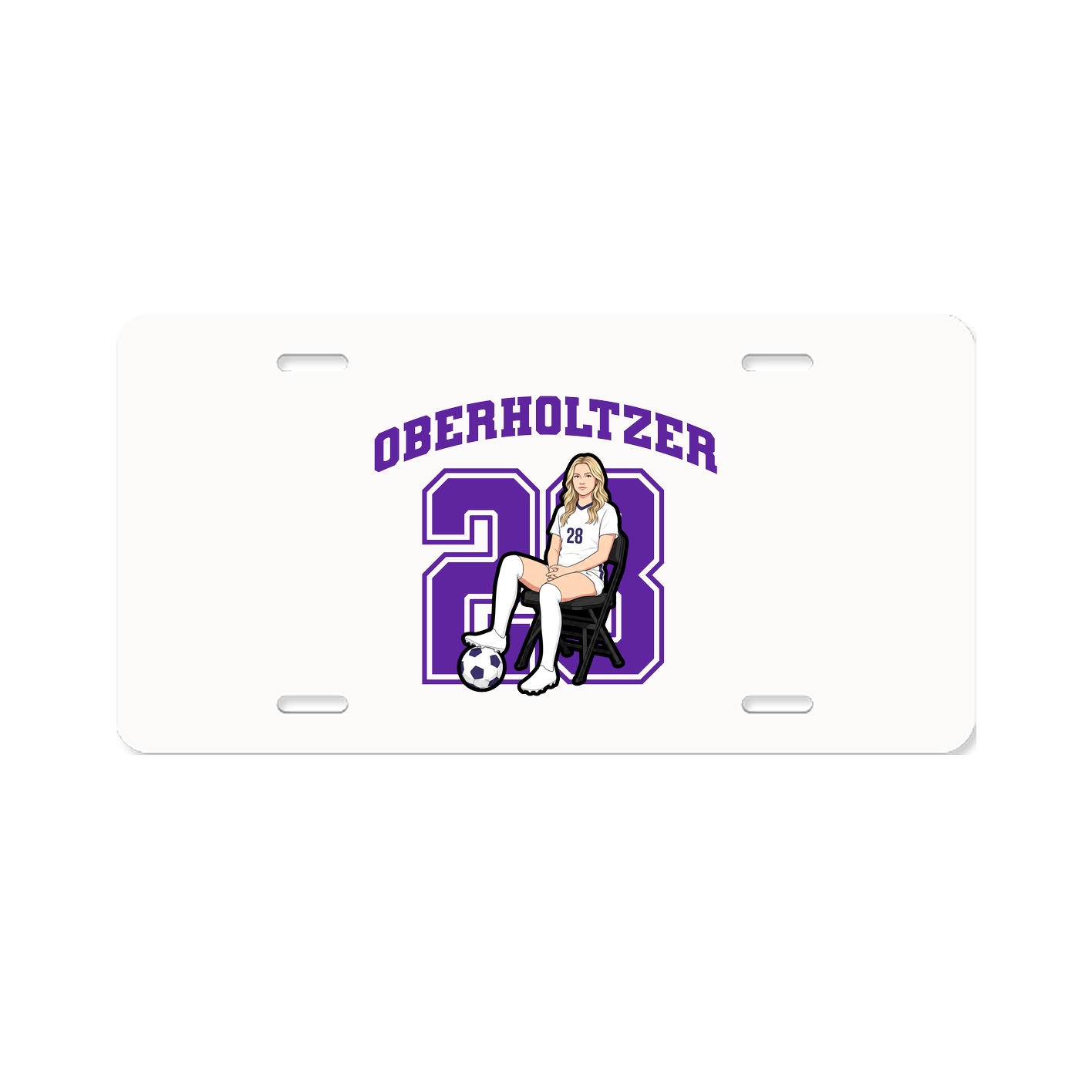 License Plate — Number in Classic
