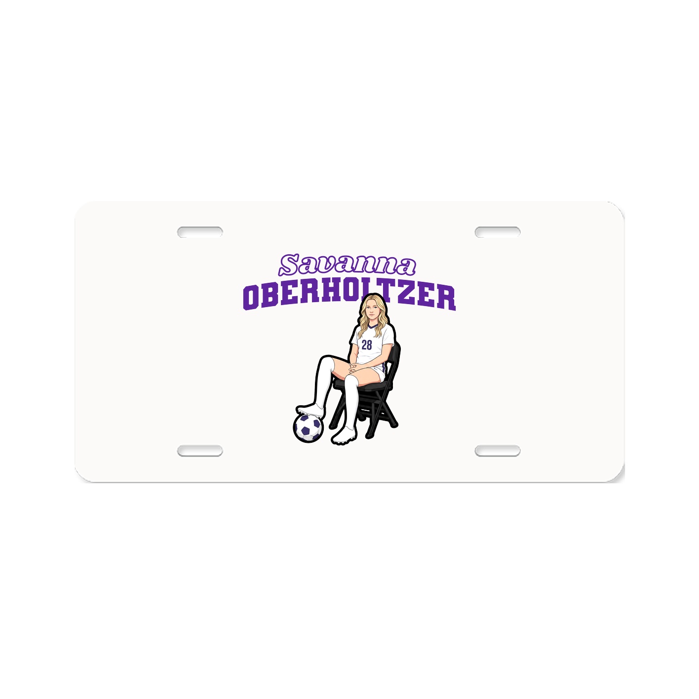 License Plate — Name Arch in Classic
