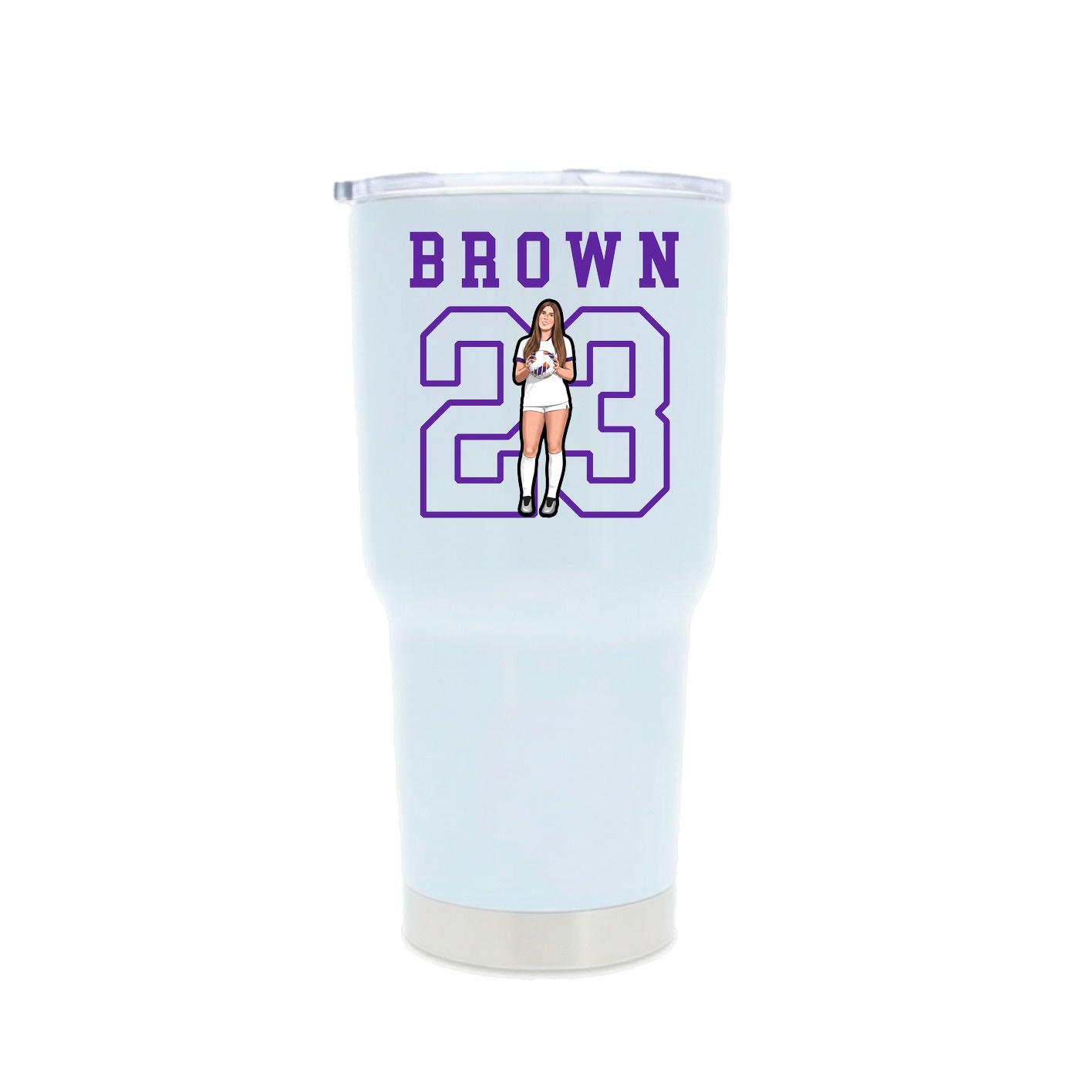 30oz Stainless Steel Tumbler — Shirsey in White