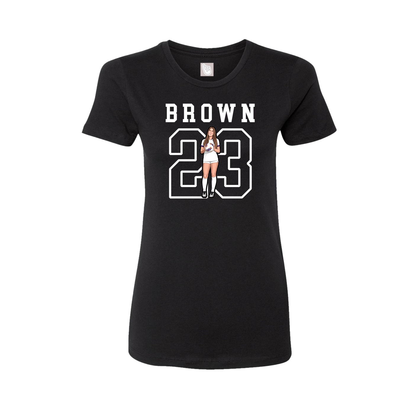 Fitted Women's Tee — Shirsey in Black