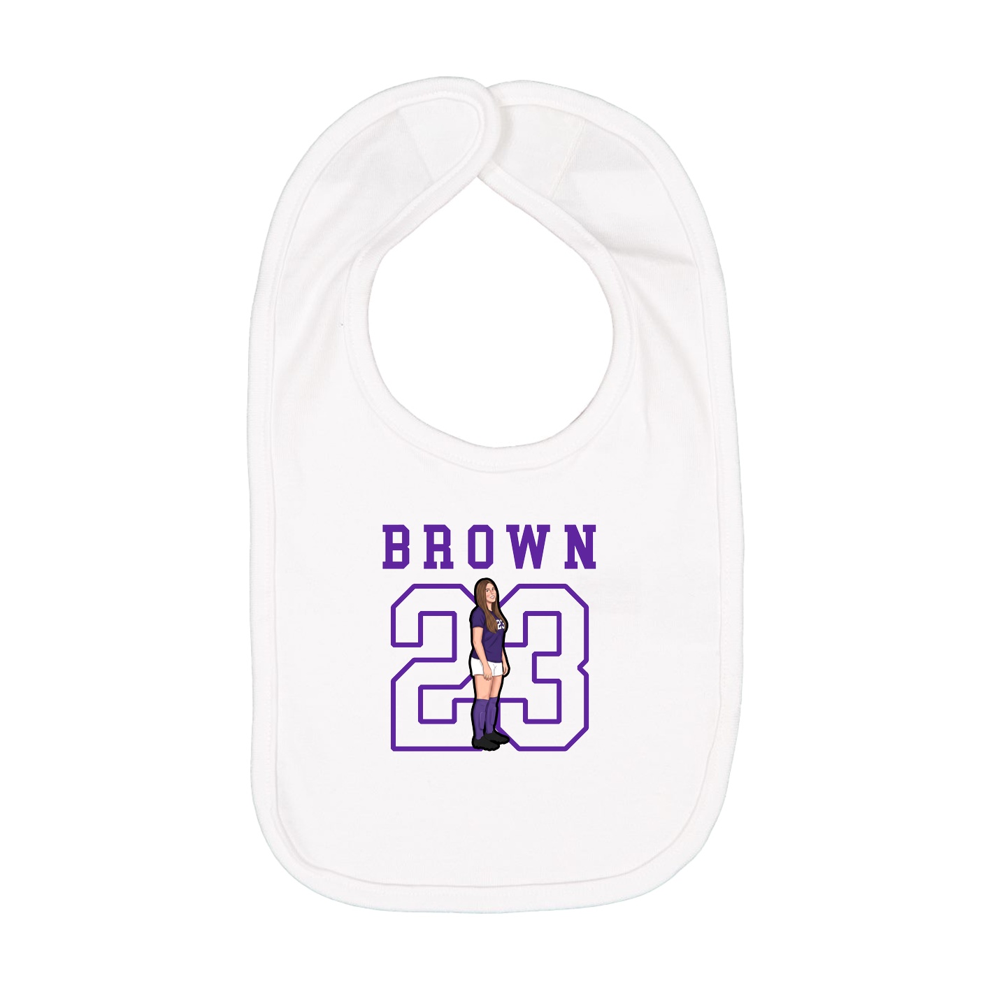 Infant Bib — Shirsey in White
