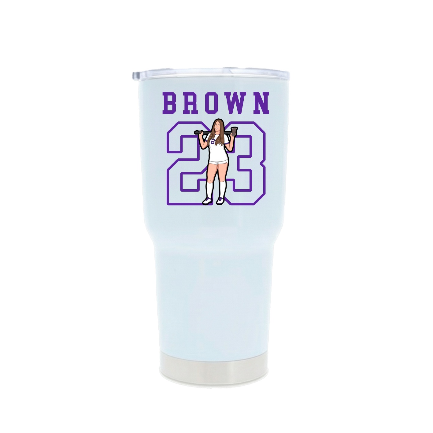 30oz Stainless Steel Tumbler — Shirsey in White