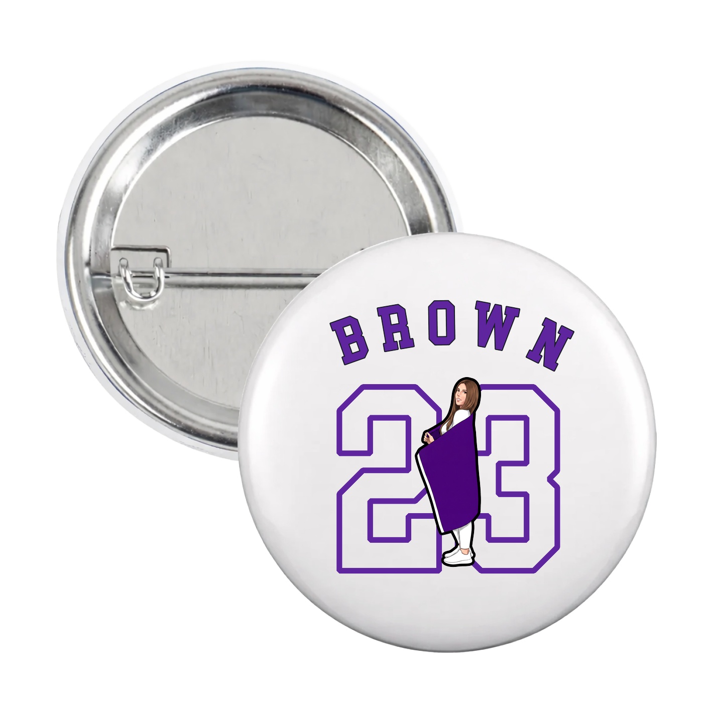 Game Day Button — Shirsey Arch in White