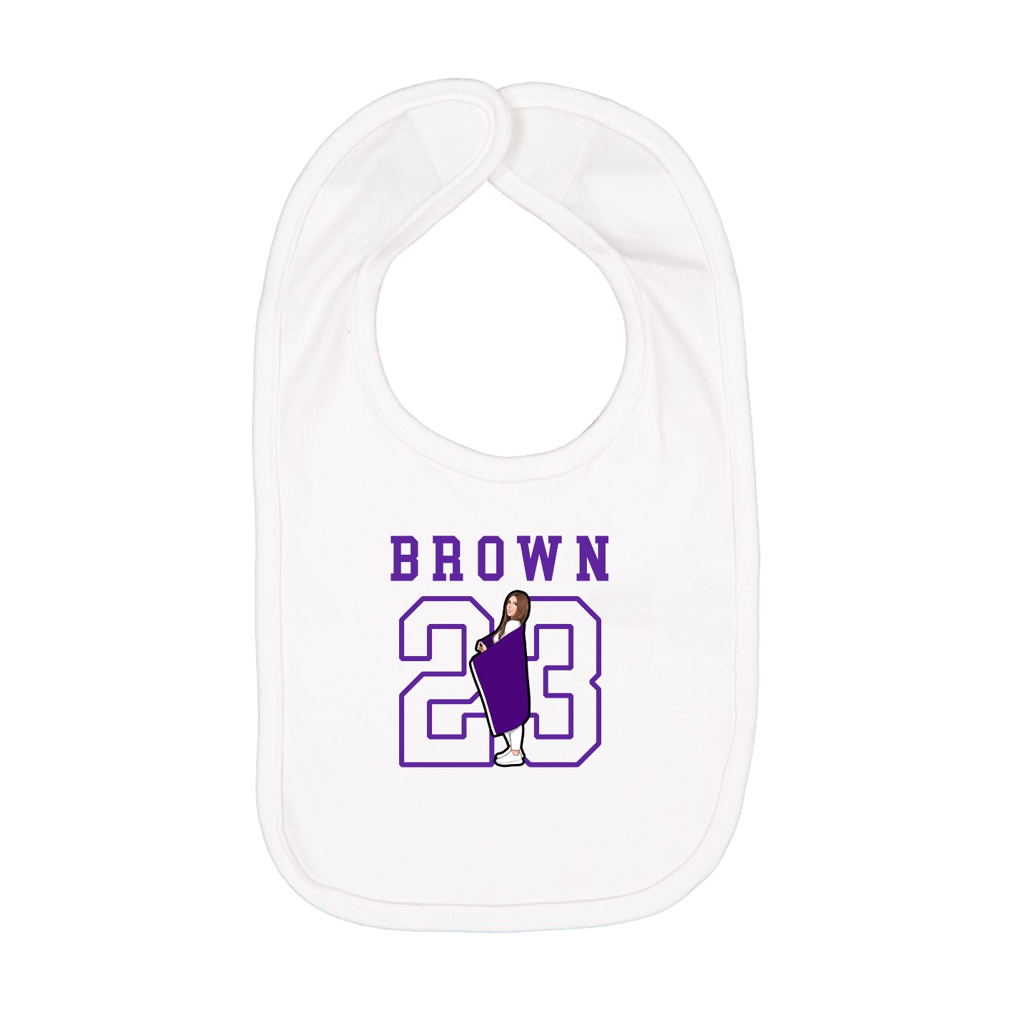 Infant Bib — Shirsey in White
