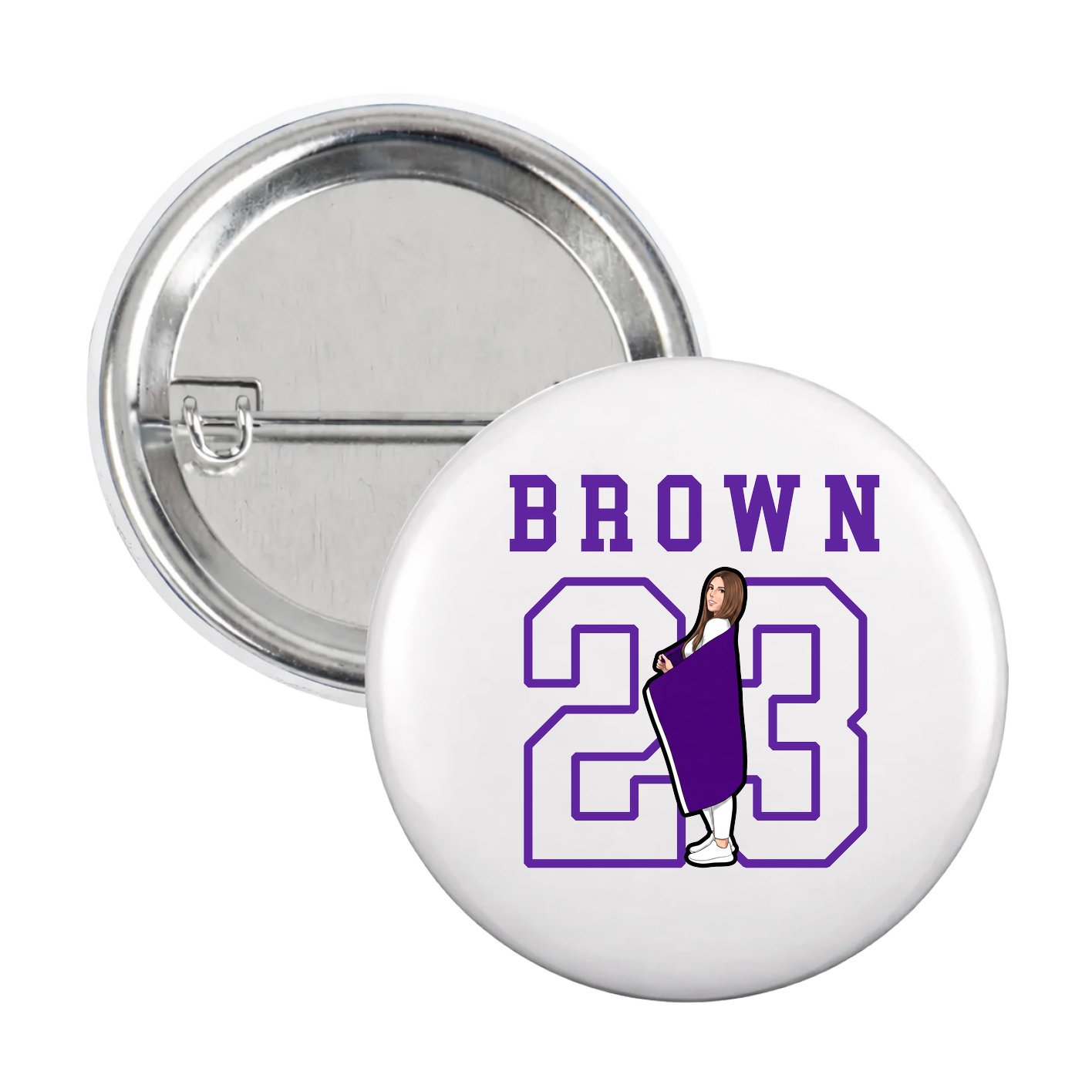 Game Day Button — Shirsey in White