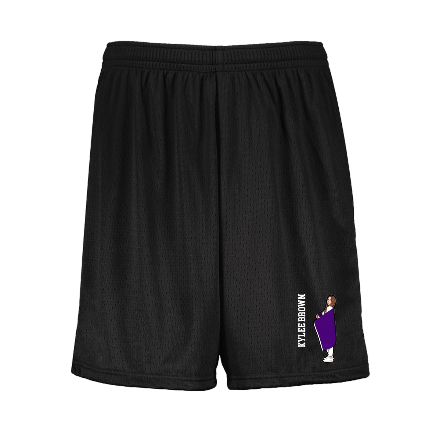 Shorts — Name Vertical in Black
