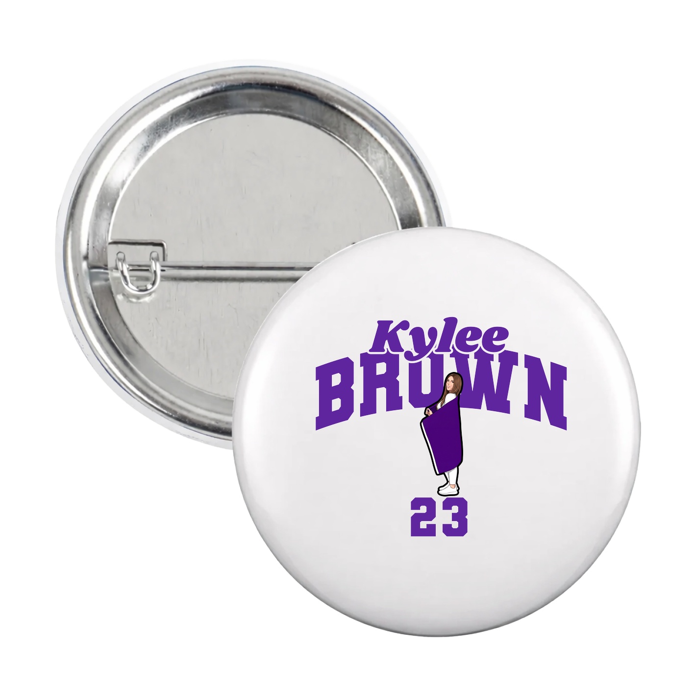 Game Day Button — Signature Arch in White