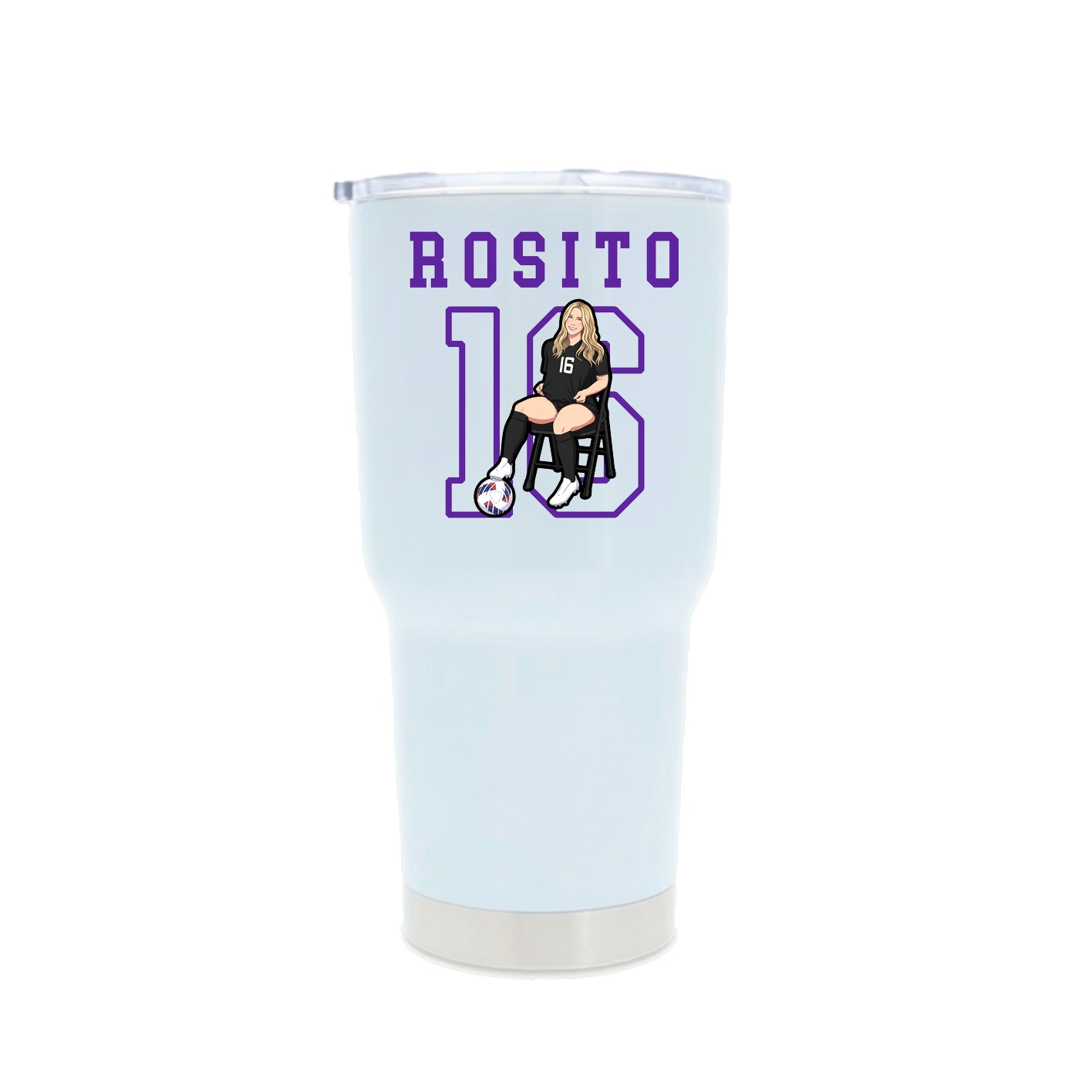 30oz Stainless Steel Tumbler — Shirsey in White