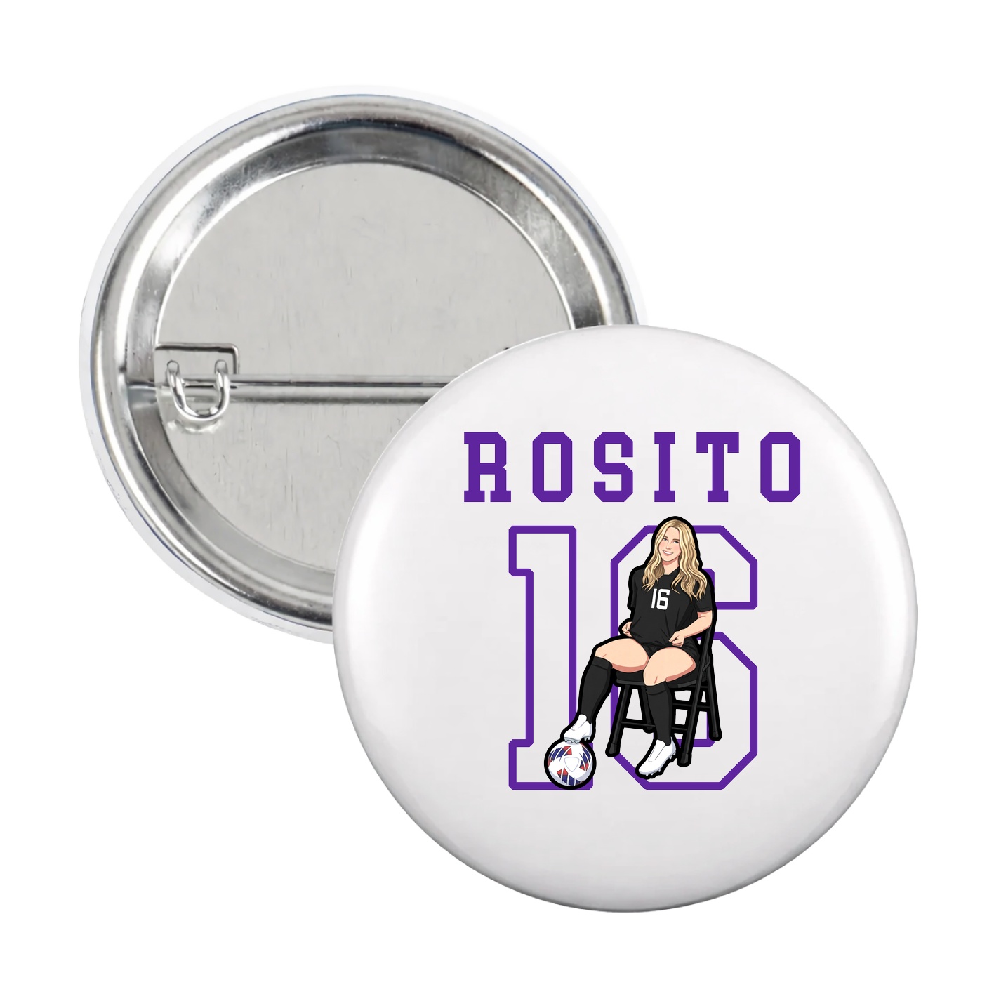 Game Day Button — Shirsey in White